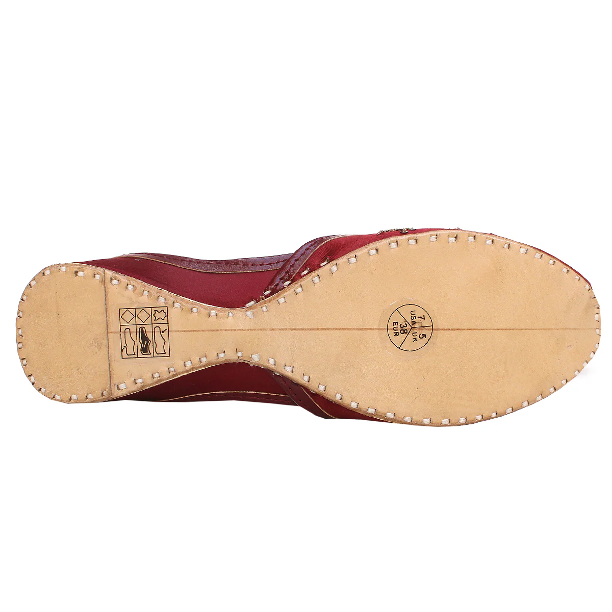 Womens "DERIA" Decorated Flat Khussa Pumps - Image 5