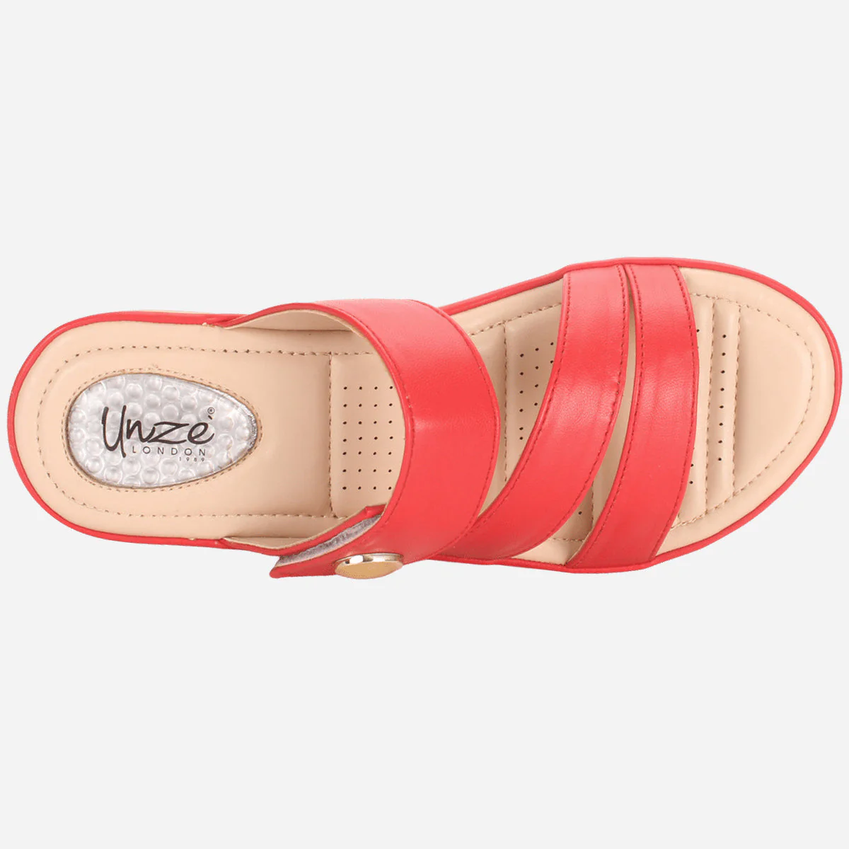 Womens "DIANA" Comfy Everyday Casual Wedge Slippers - Image 4