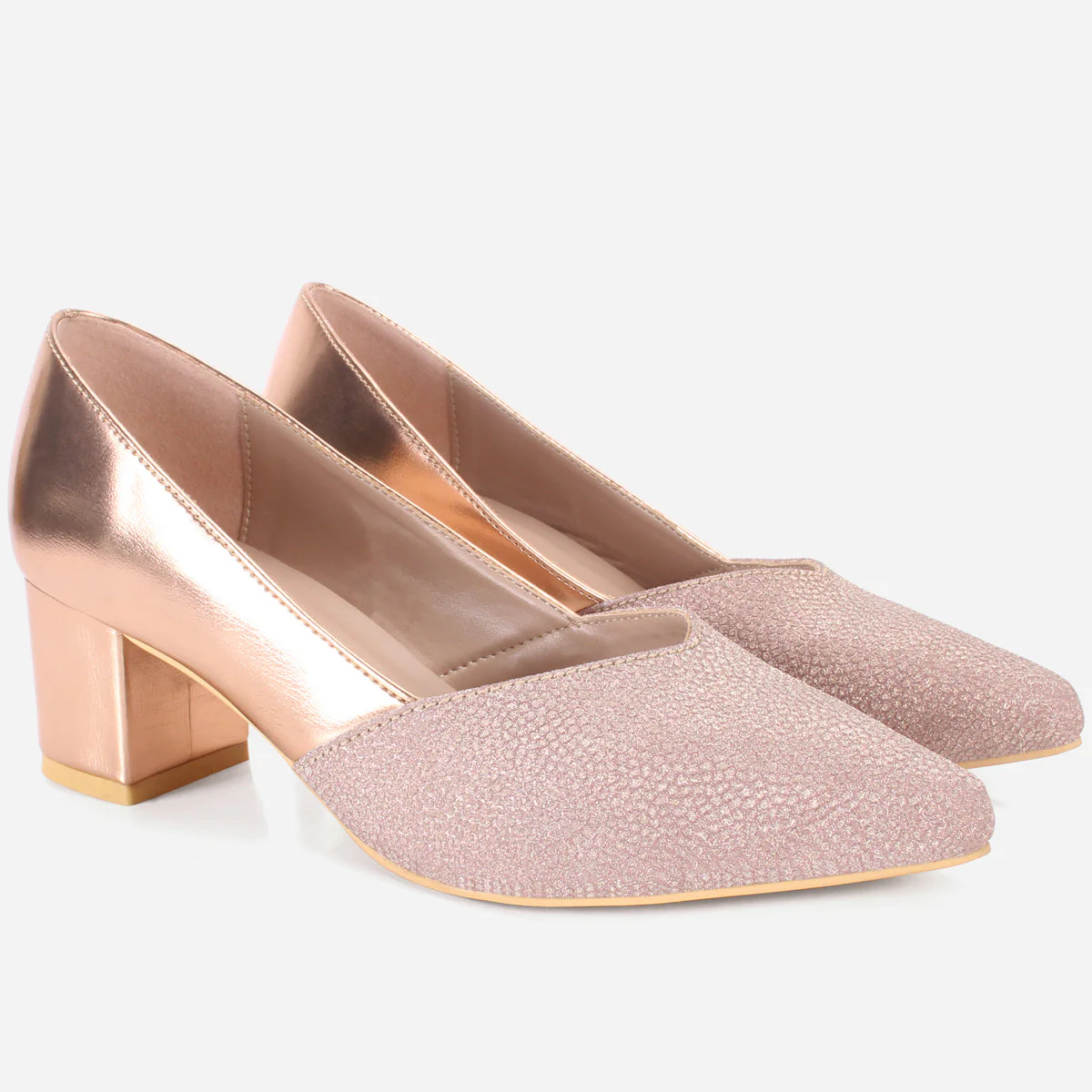 Womens "DIONNE" Pointed Court Shoes - Image 2