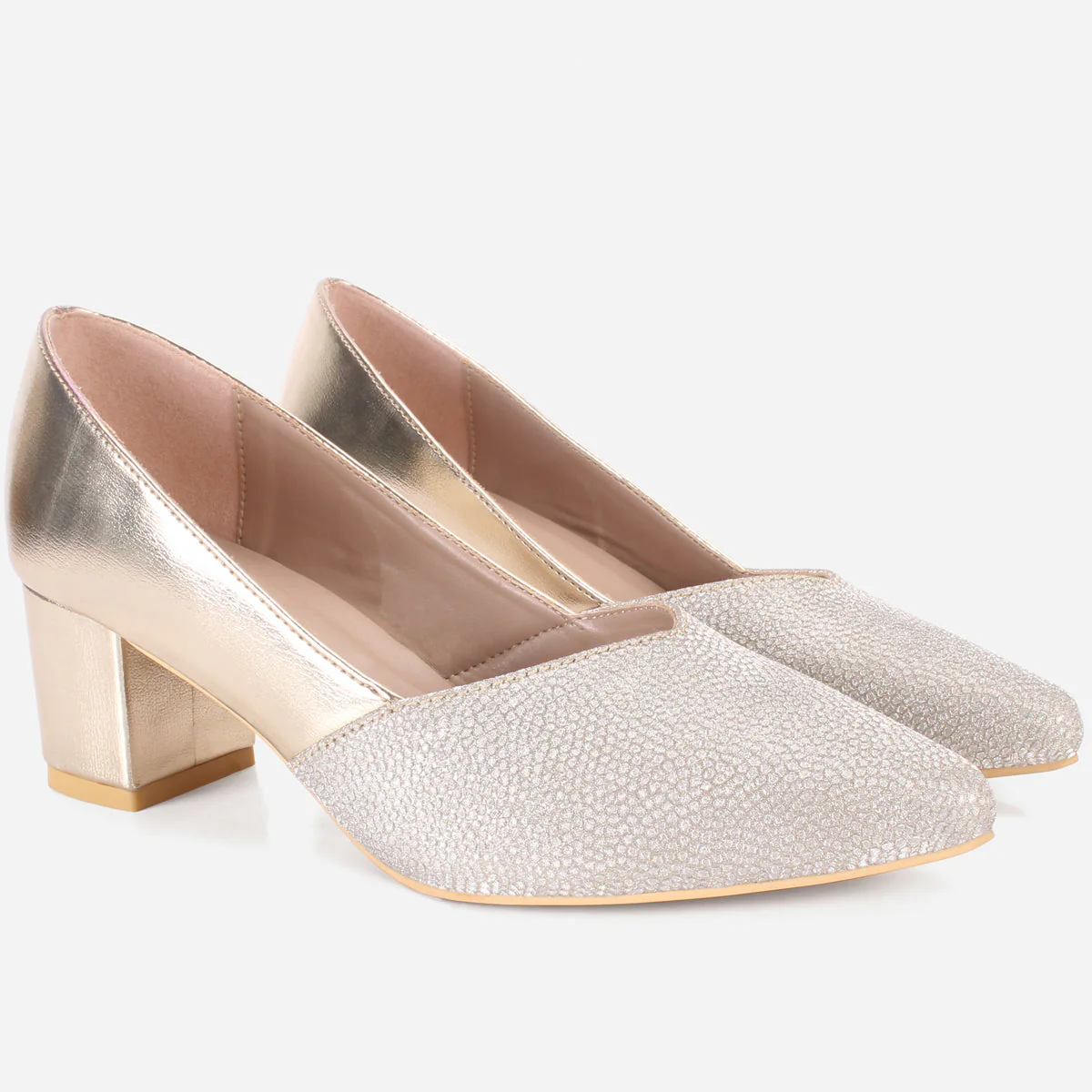 Womens "DIONNE" Pointed Court Shoes - Image 2