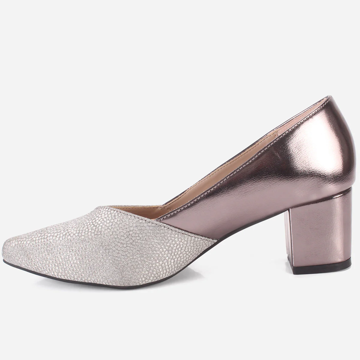 Womens "DIONNE" Pointed Court Shoes - Image 3