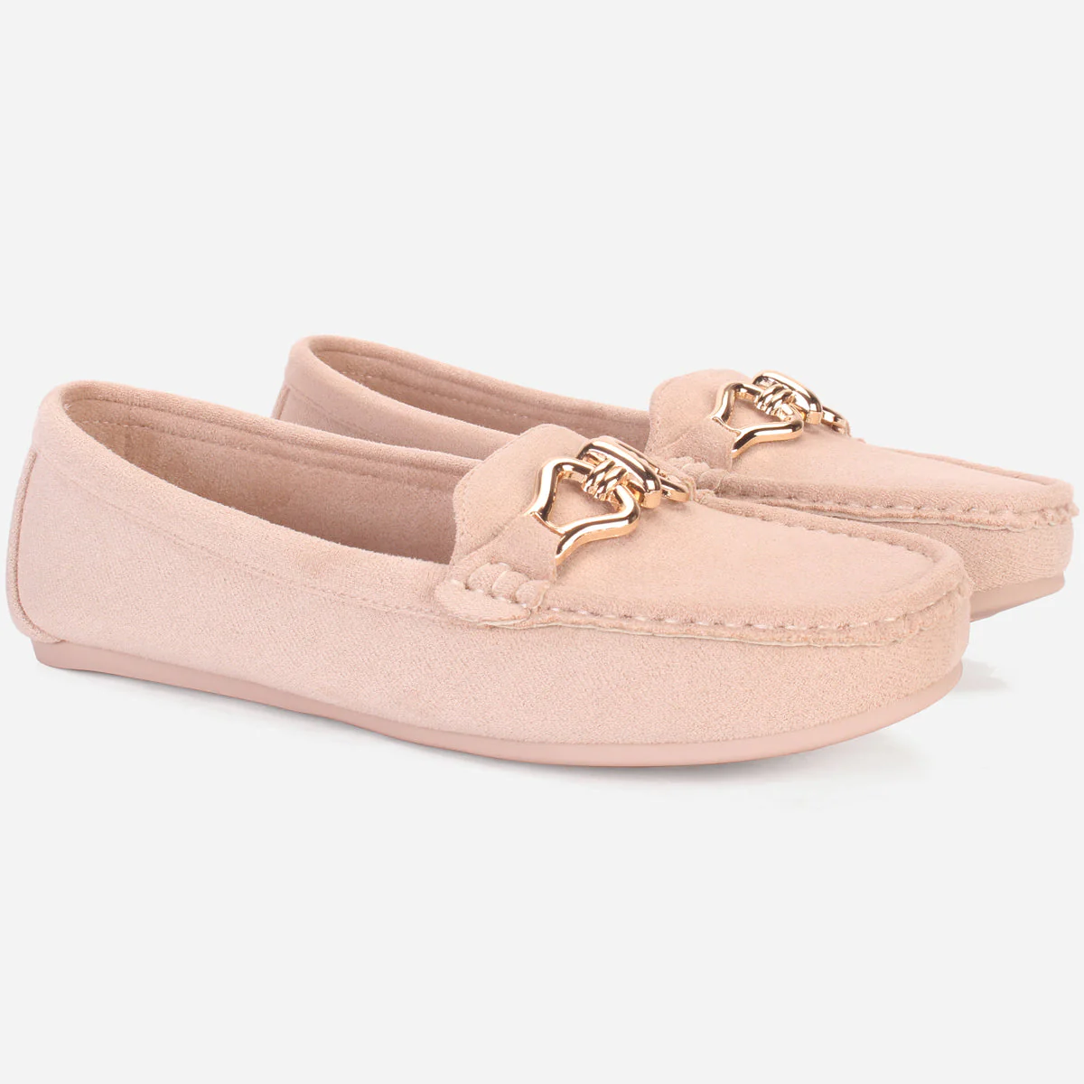 Womens "DOIRE" Flat Comfy Slide In Moccasins - Image 2