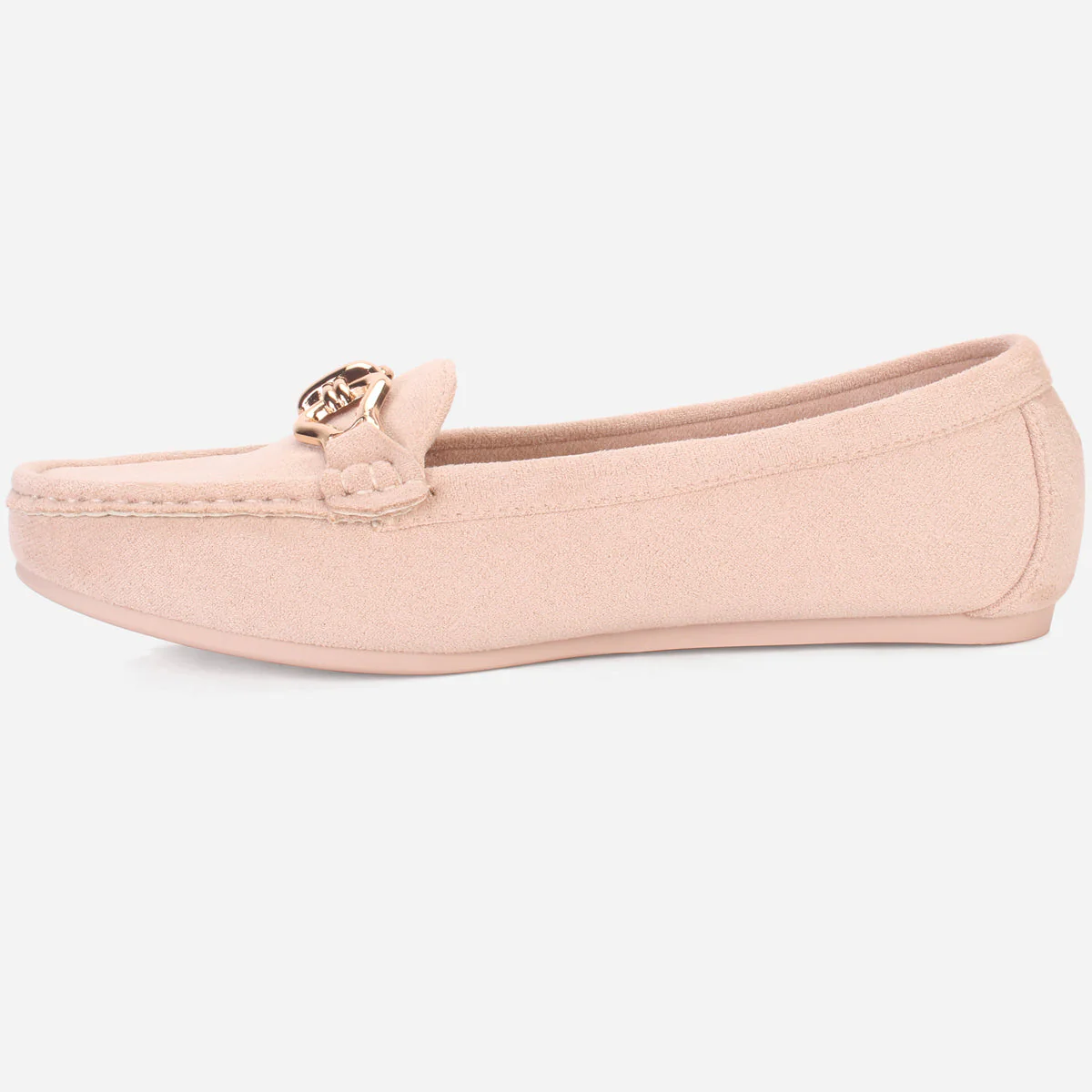 Womens "DOIRE" Flat Comfy Slide In Moccasins - Image 3