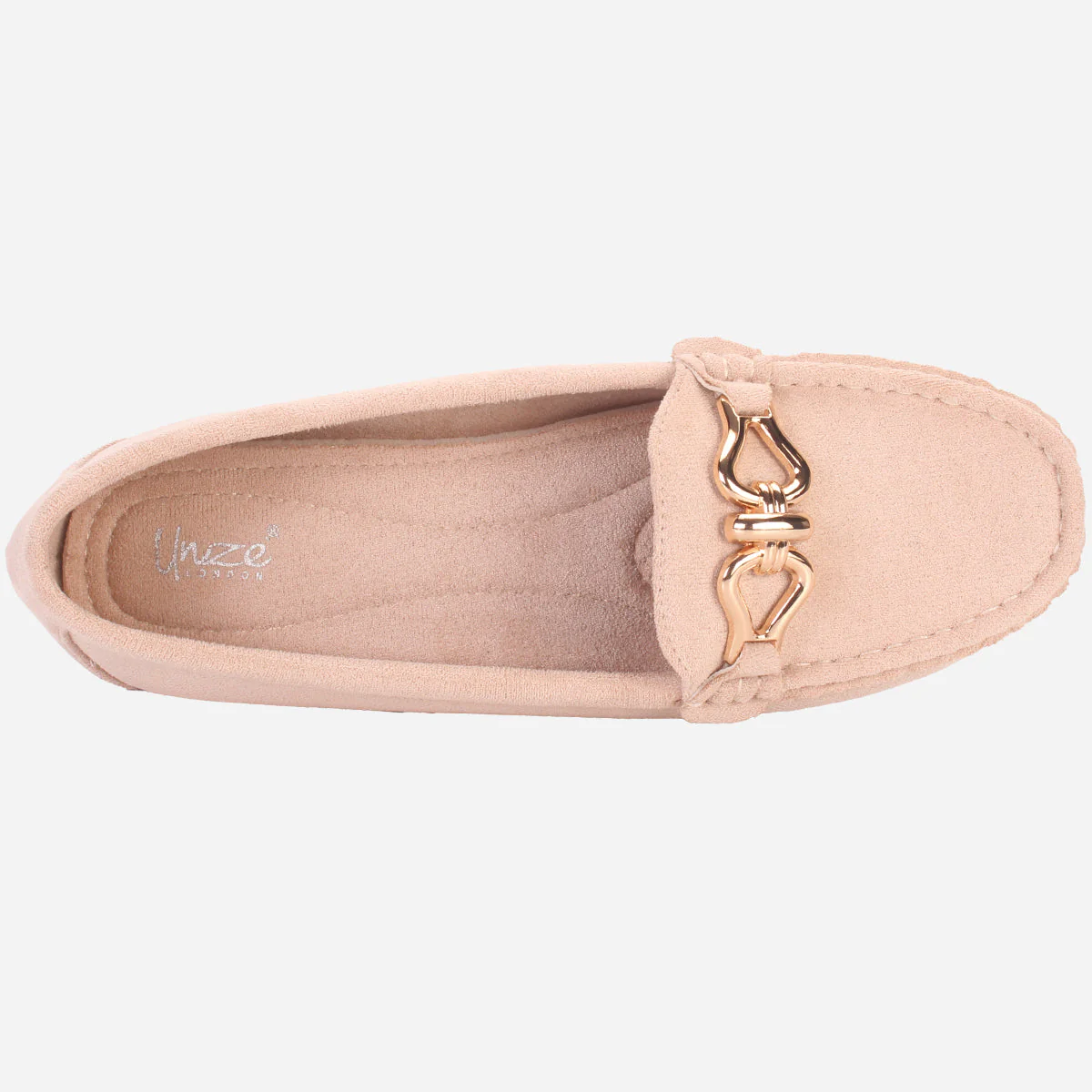 Womens "DOIRE" Flat Comfy Slide In Moccasins - Image 4
