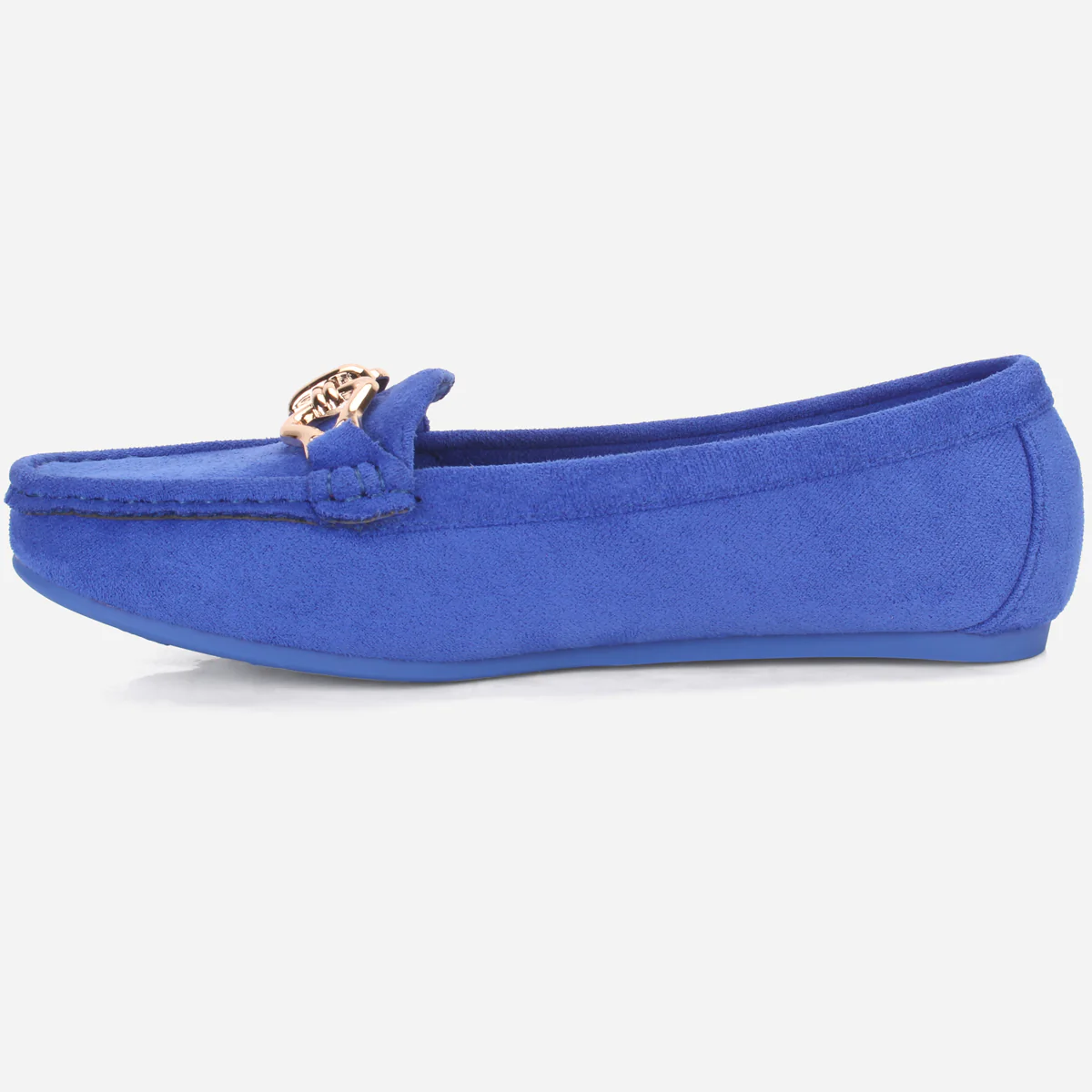 Womens "DOIRE" Flat Comfy Slide In Moccasins - Image 3