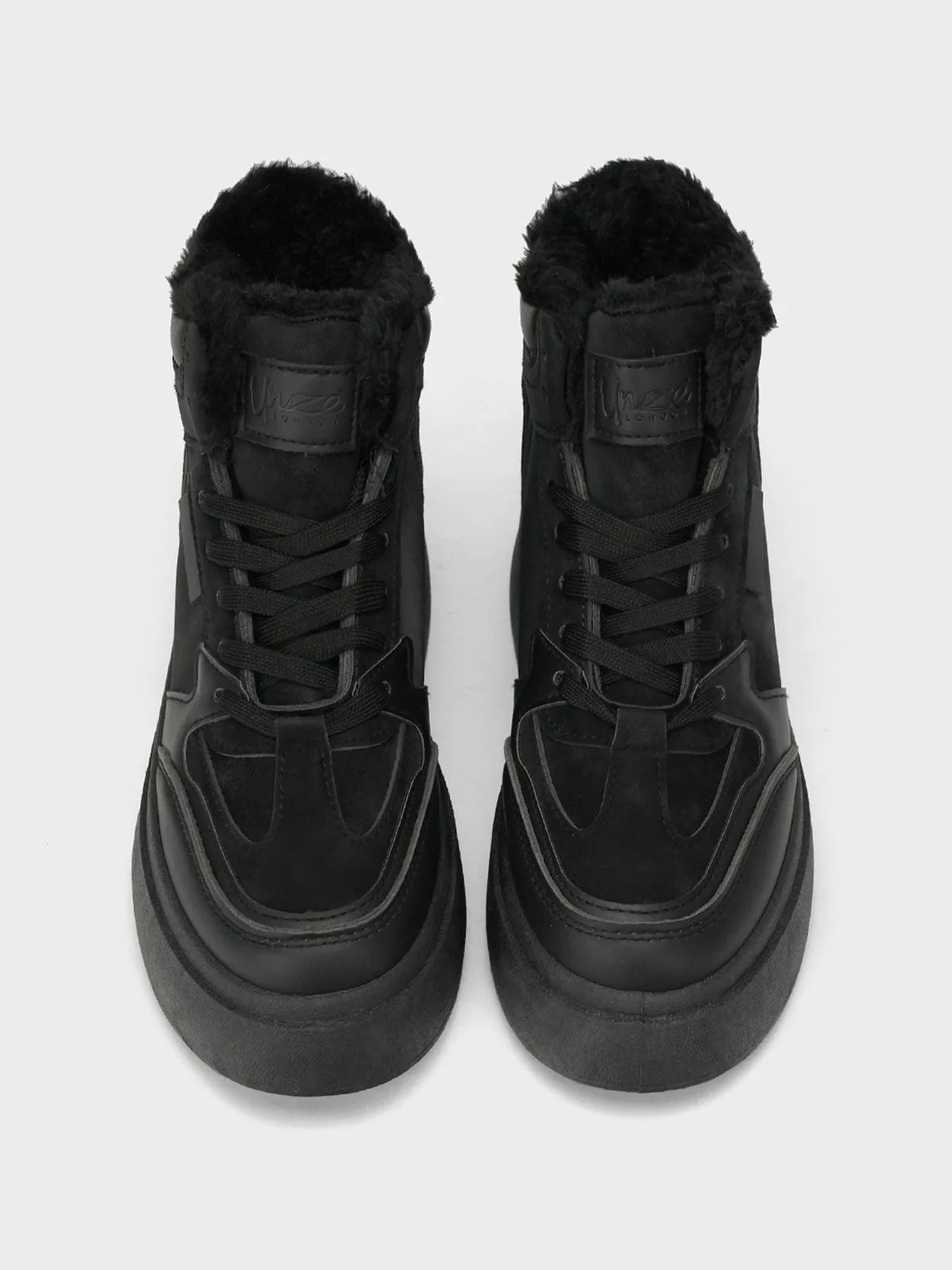 Womens "EIMEAR" Casual FauxFur Trainers - Image 5