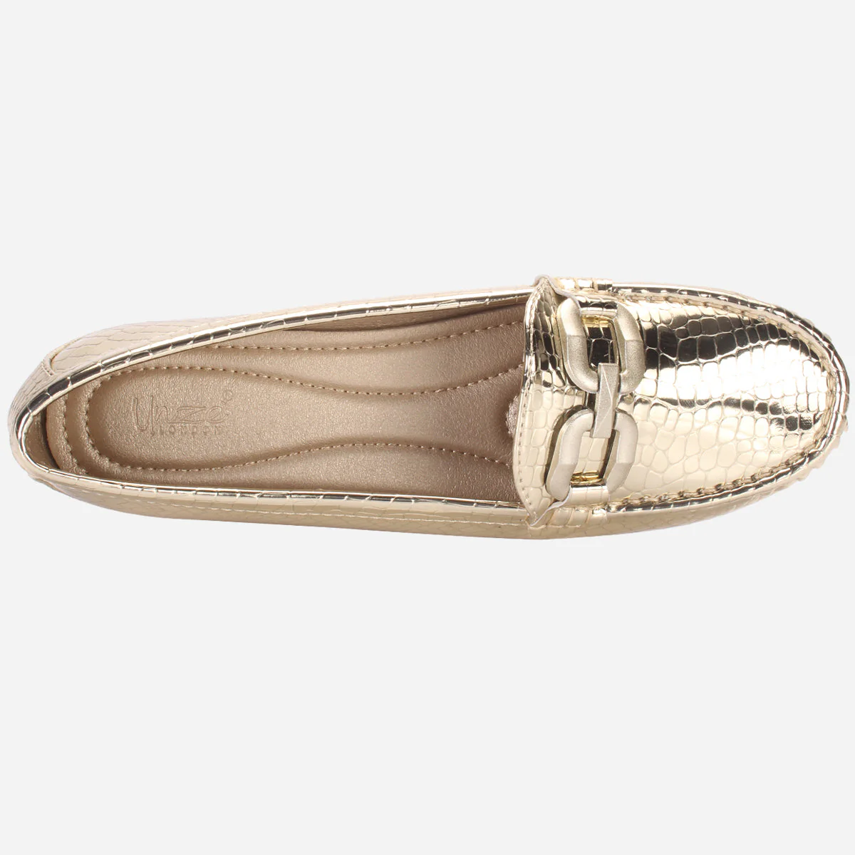 Womens "ELENA" Wedge Comfy Slide In Moccasins - Image 4