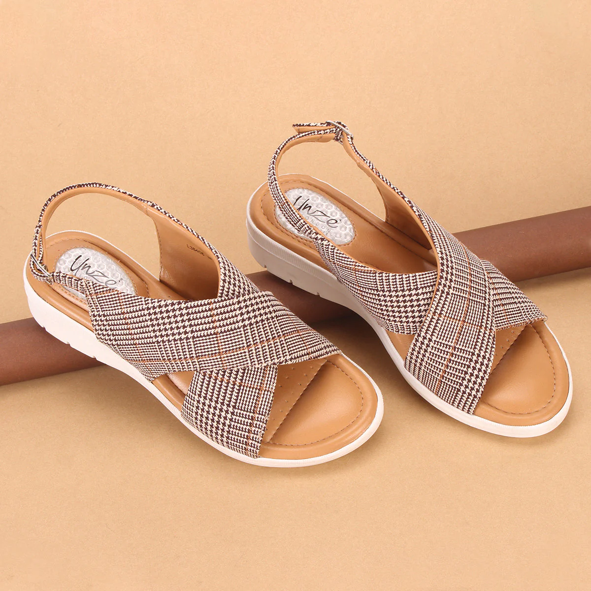 Women's "ELENA" Wide Strap Open Toe Sandals - Image 6