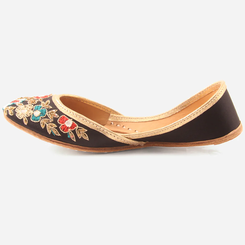 Womens "ELLY"Decorated Flats Indian Khussa - Image 3