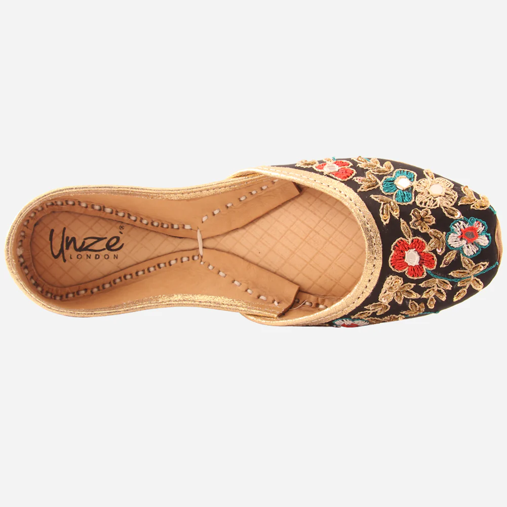 Womens "ELLY"Decorated Flats Indian Khussa - Image 4