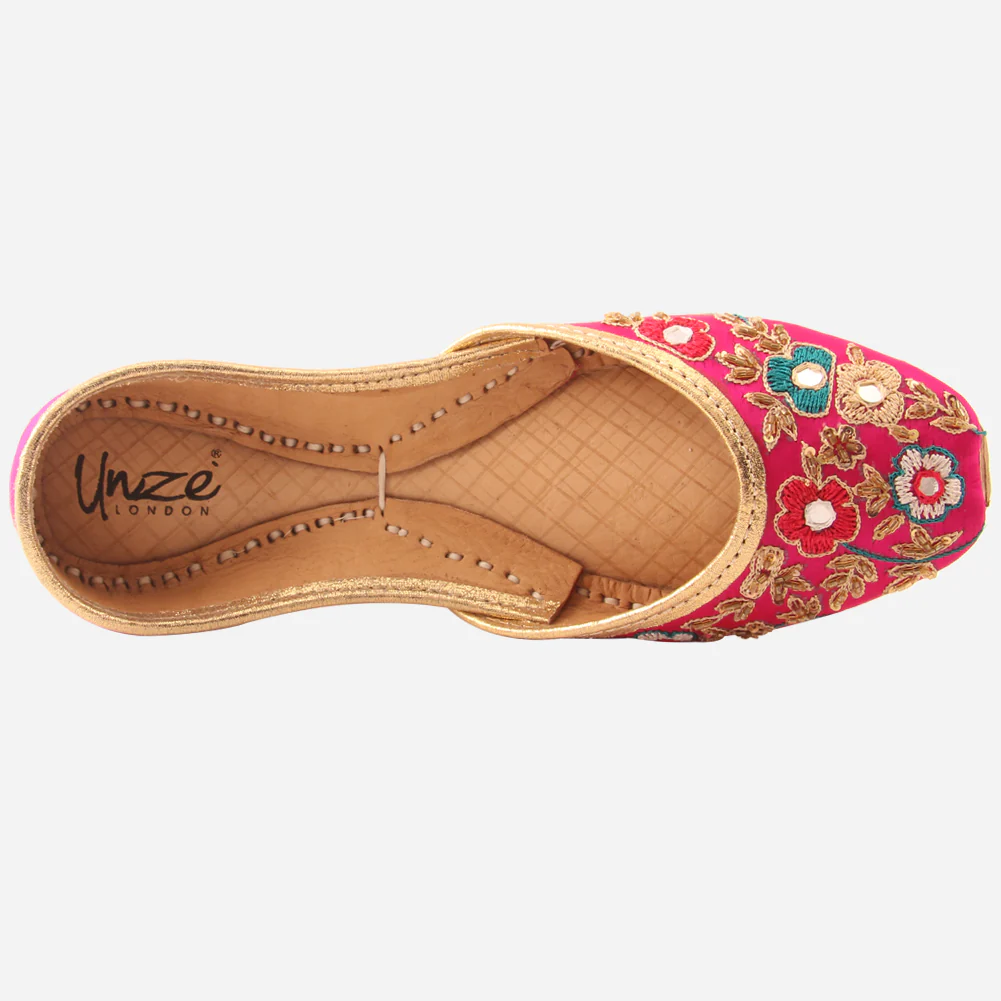 Womens "ELLY"Decorated Flats Indian Khussa - Image 4