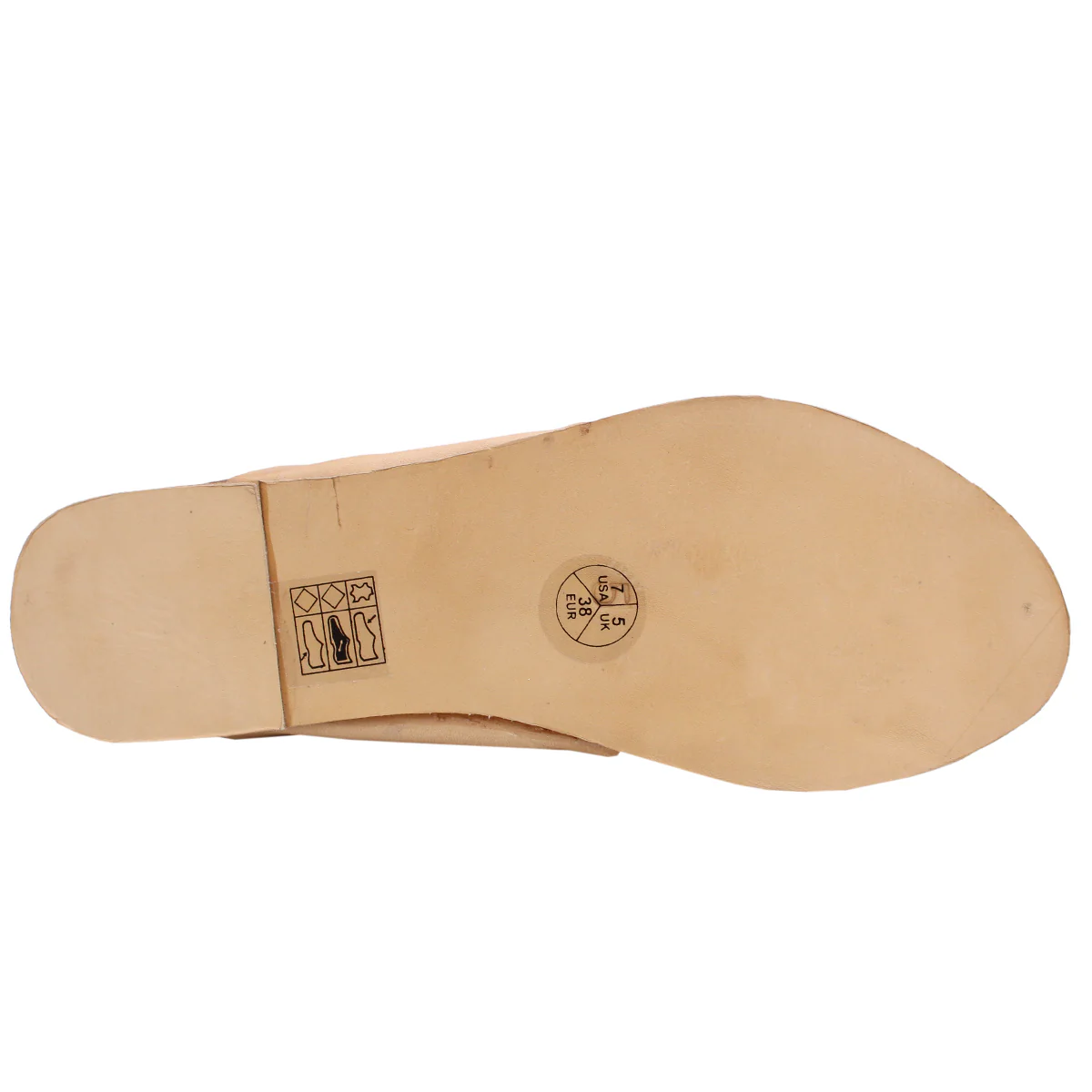 Womens "ELVAN" Decorated Leather Kolhapuri Slippers - Image 5