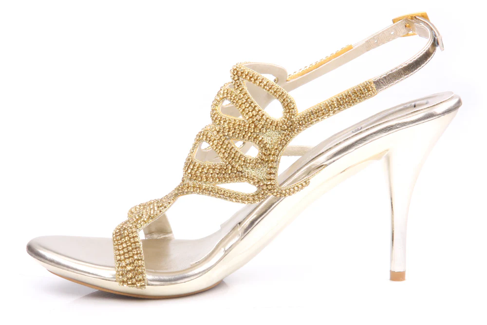 Womens Embellished High Heel Sandals - Image 3