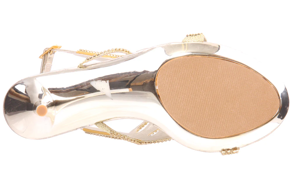 Womens Embellished High Heel Sandals - Image 5