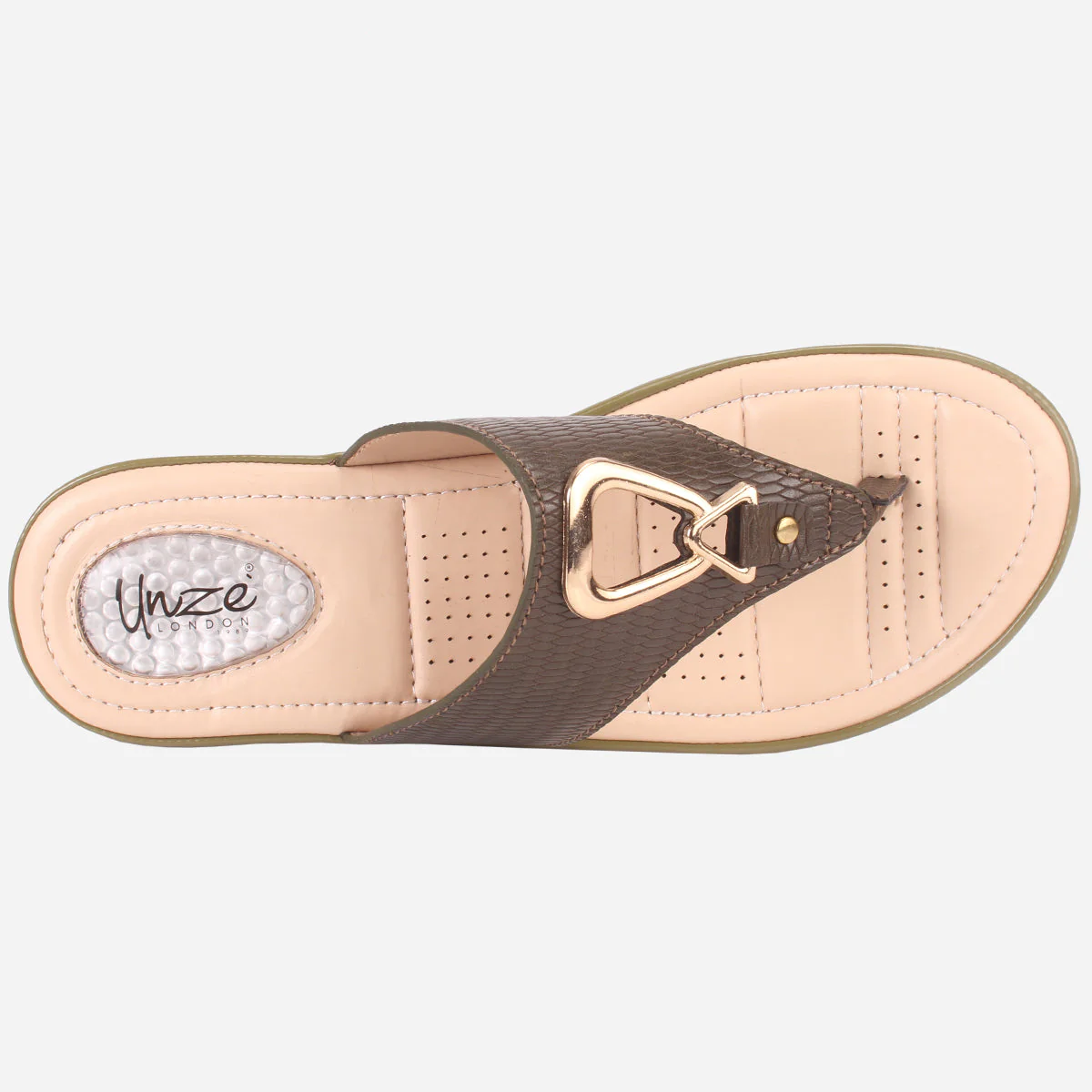 Womens "ERINE" Open Toe Comfy Everyday Wedge Slipper - Image 4
