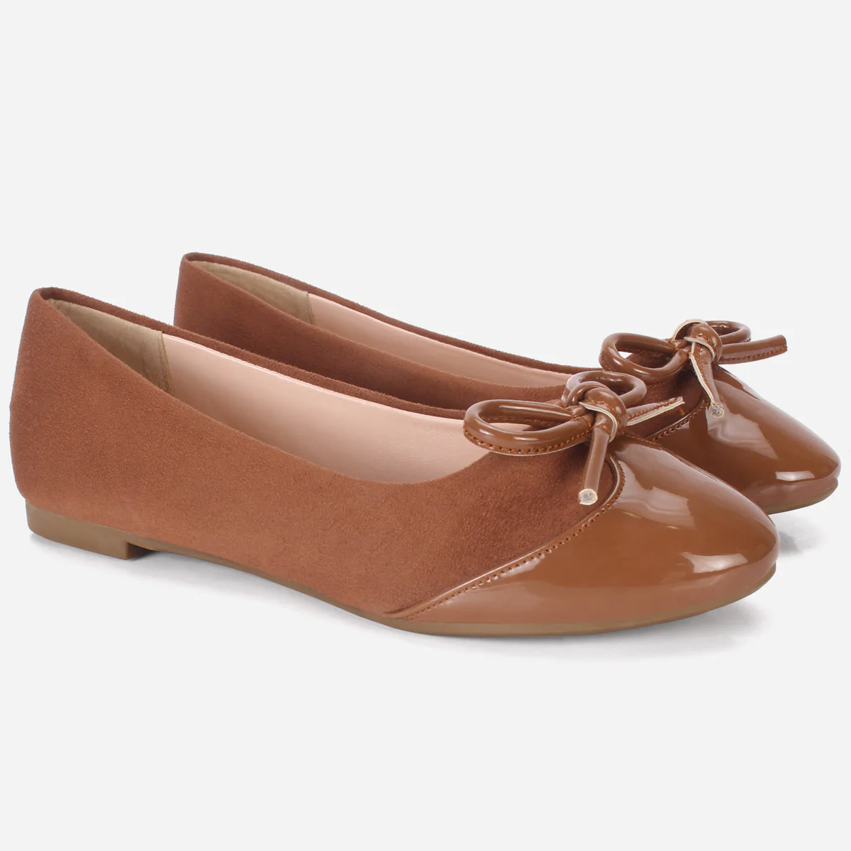 Womens "ERMEN" Rounded Toe Flat Shoes - Image 2
