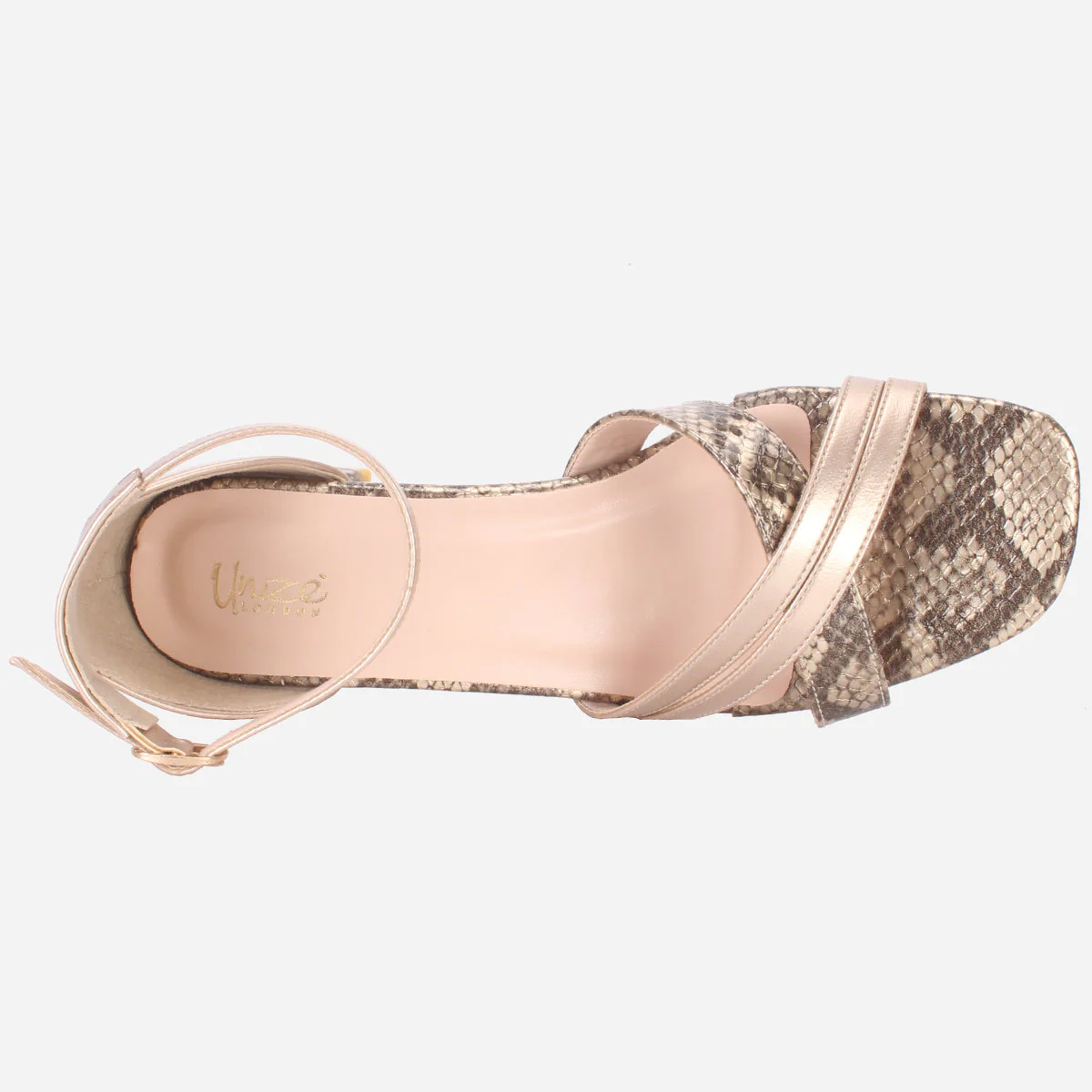 Womens "ESTEIA" Block Heeled Summer Sandals - Image 4