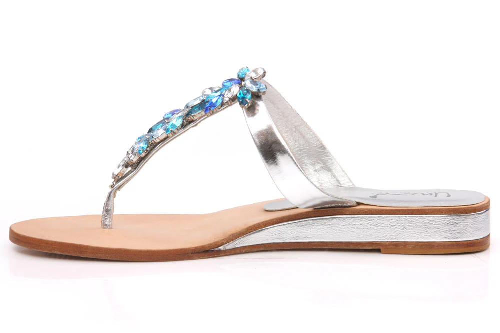 Womens Evening 'Kat' Flat Thong Slippers - Image 3