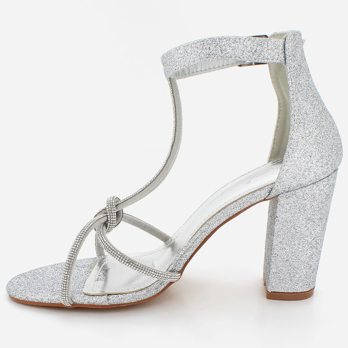 Womens "FEIONA" Decorated Strappy Evening Sandals - Image 4