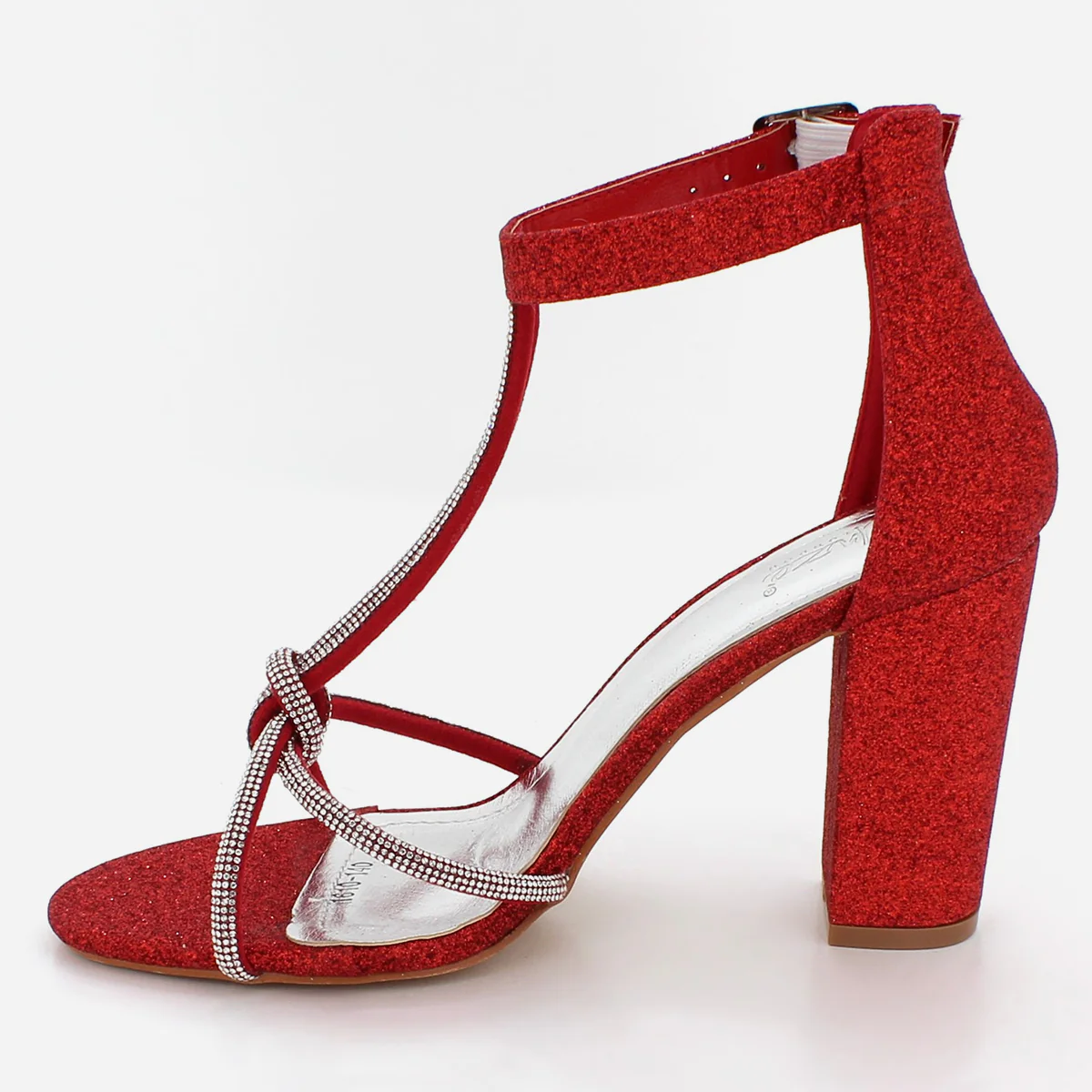Womens "FEIONA" Decorated Strappy Evening Sandals - Image 4