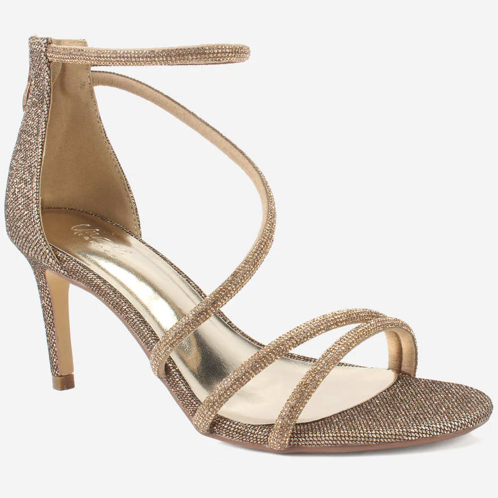 Womens "FELLA" Decorated Evening Stiletto Sandals