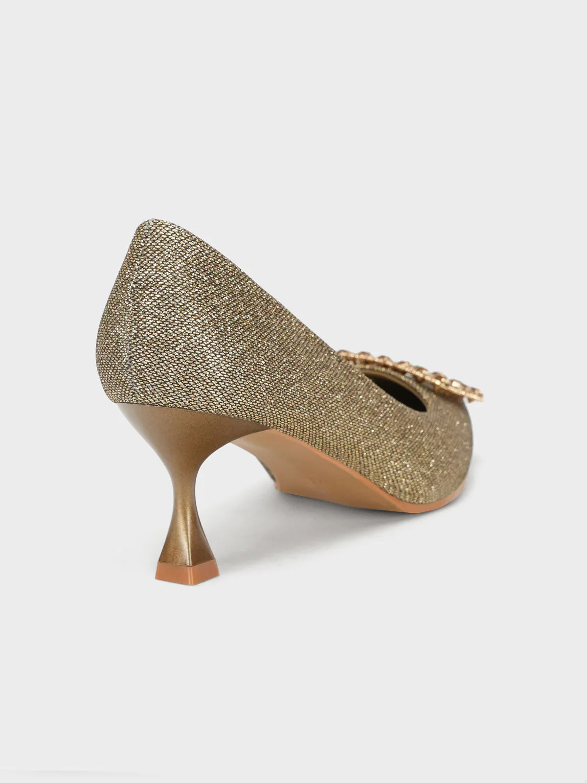 Womens "FENUKU" Diamante Brooch Courts - Image 3