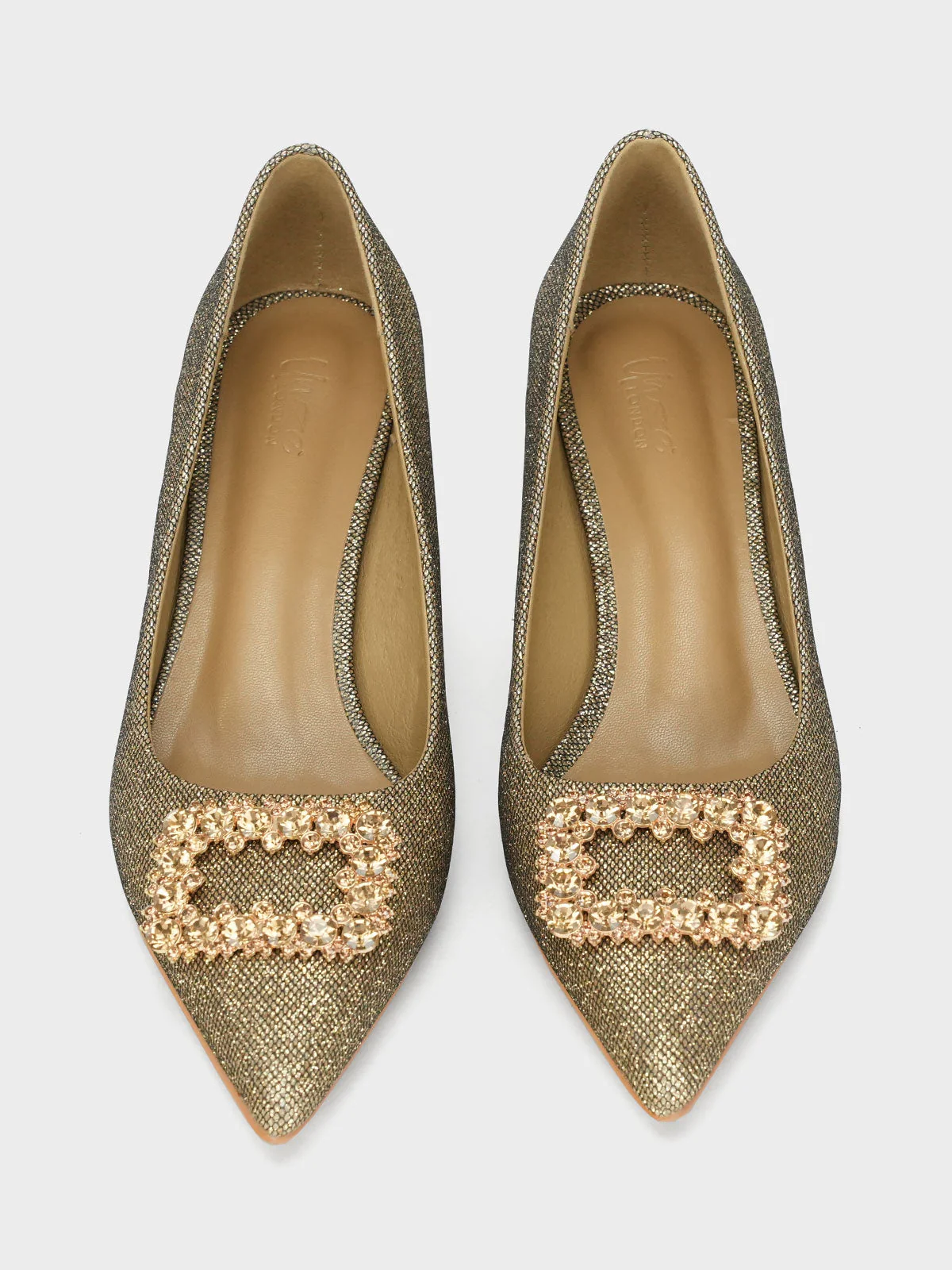 Womens "FENUKU" Diamante Brooch Courts - Image 5