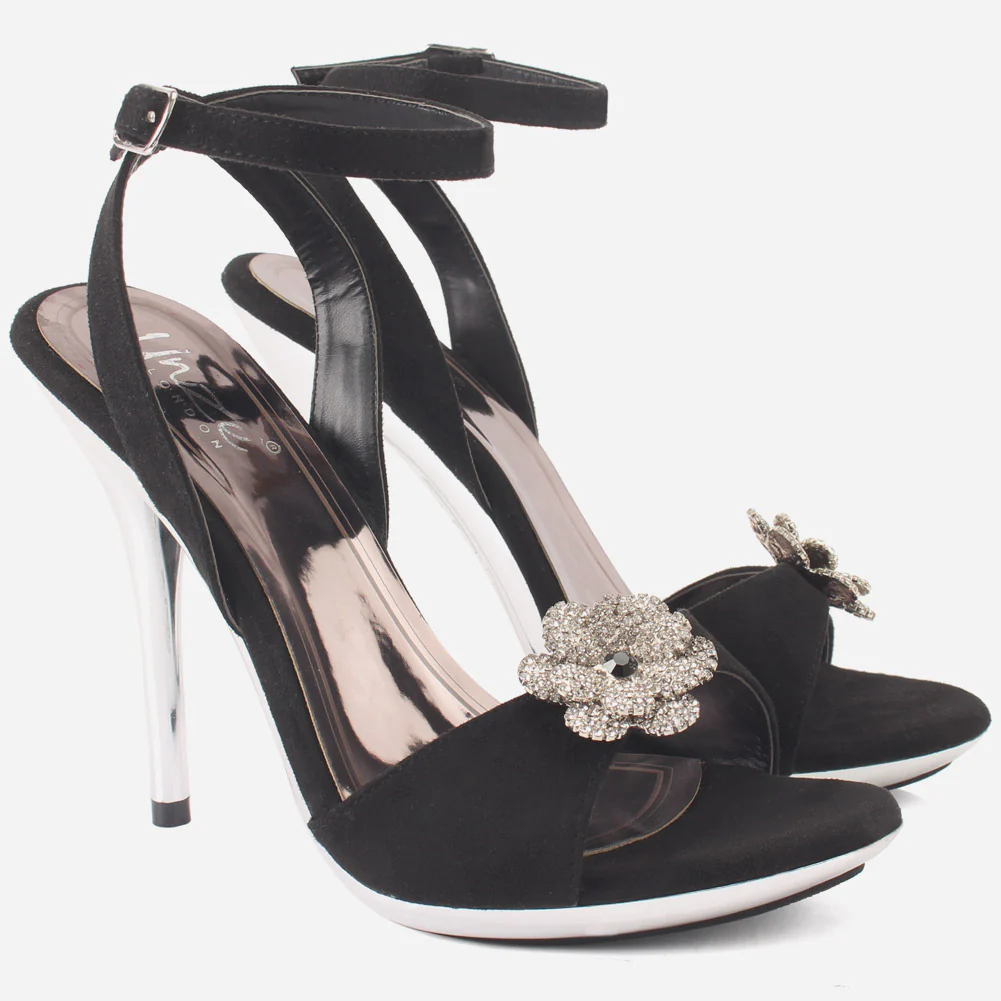 Women's "FLOEY" Flower Decorated Evening Sandals - Image 2