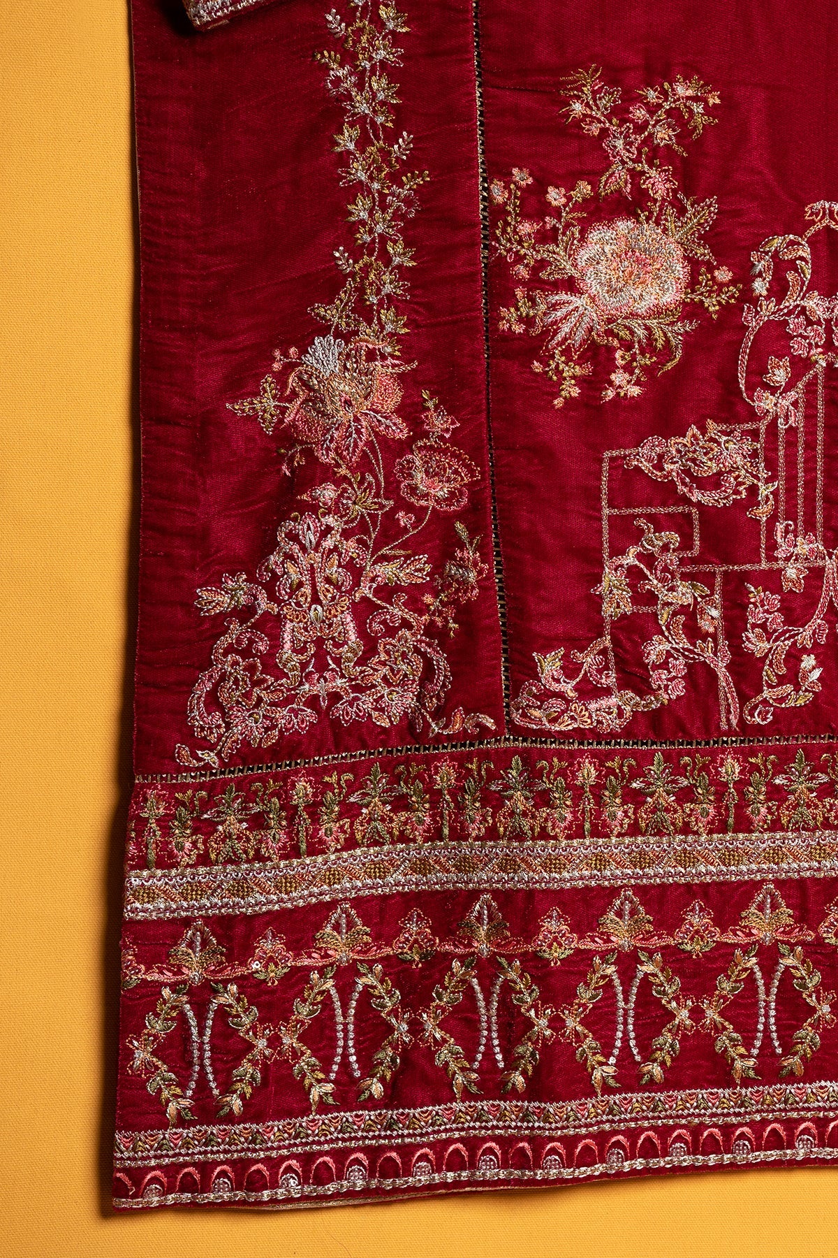 "FREDERICA" Embroidered Velvet Shirt - Image 3