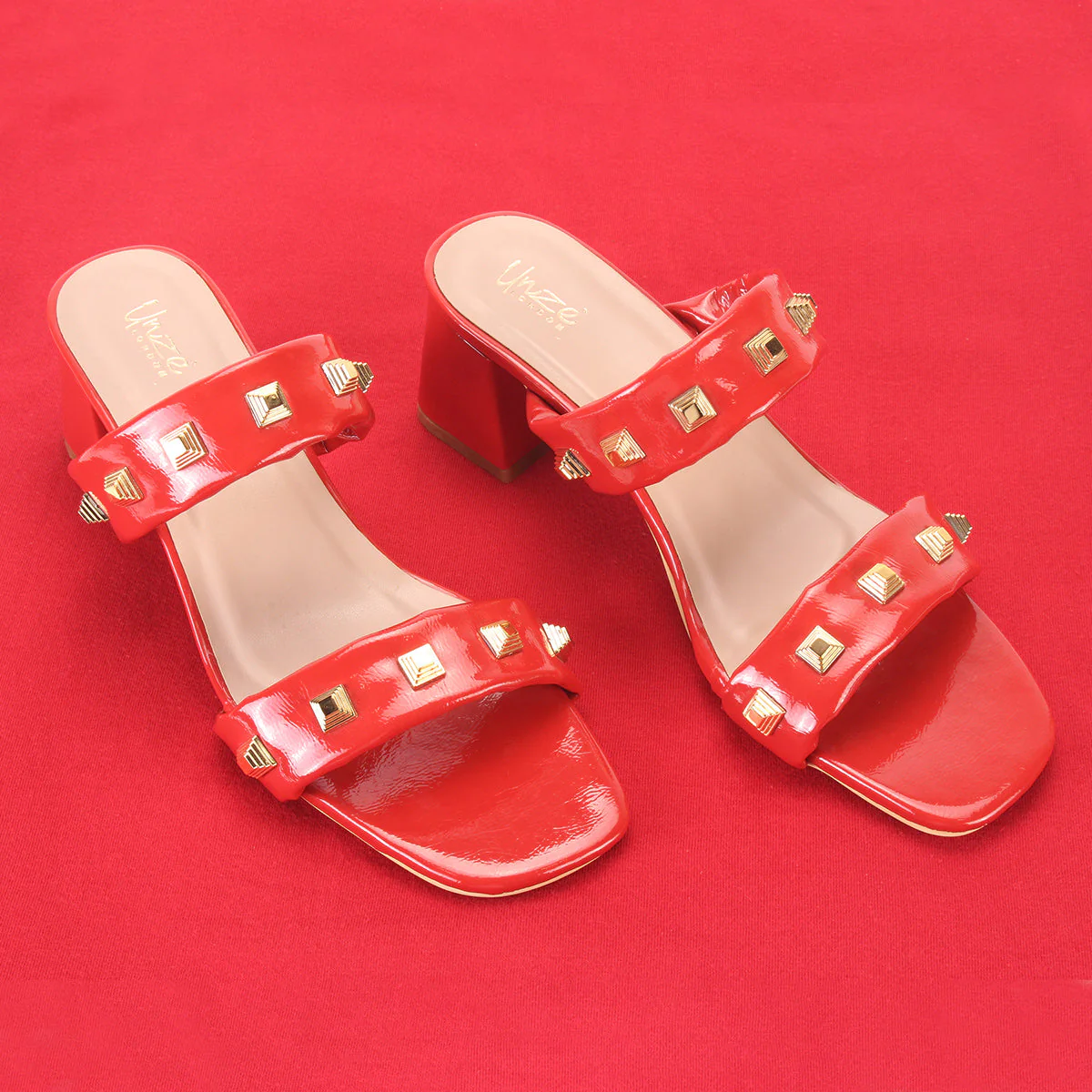 Womens "GALA"Fancy Stud Detailing Sandals - Image 6