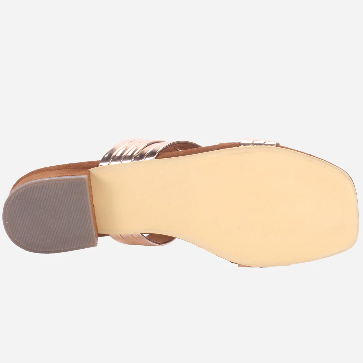 Womens "GIANA" Shimmery Summer Flat Slippers - Image 5