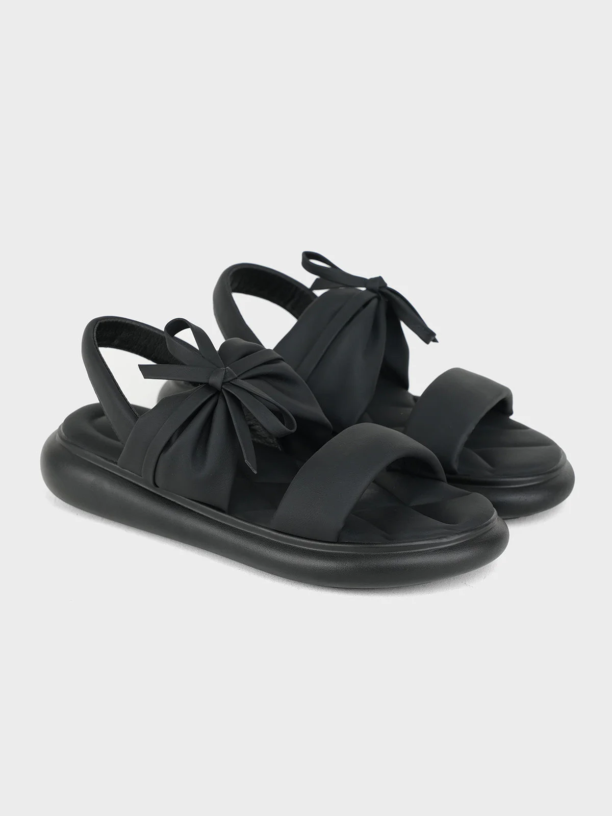 Womens "GREYY" Bow Accented Sandals - Image 4