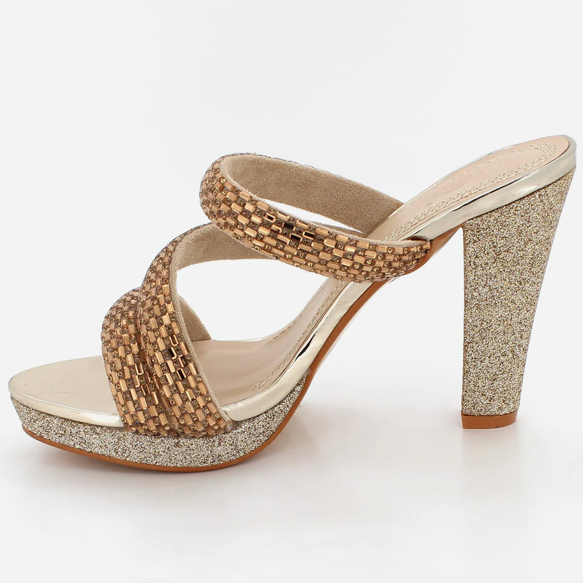 Womens "HEENA" Crystal Adorned Party Sandals - Image 4