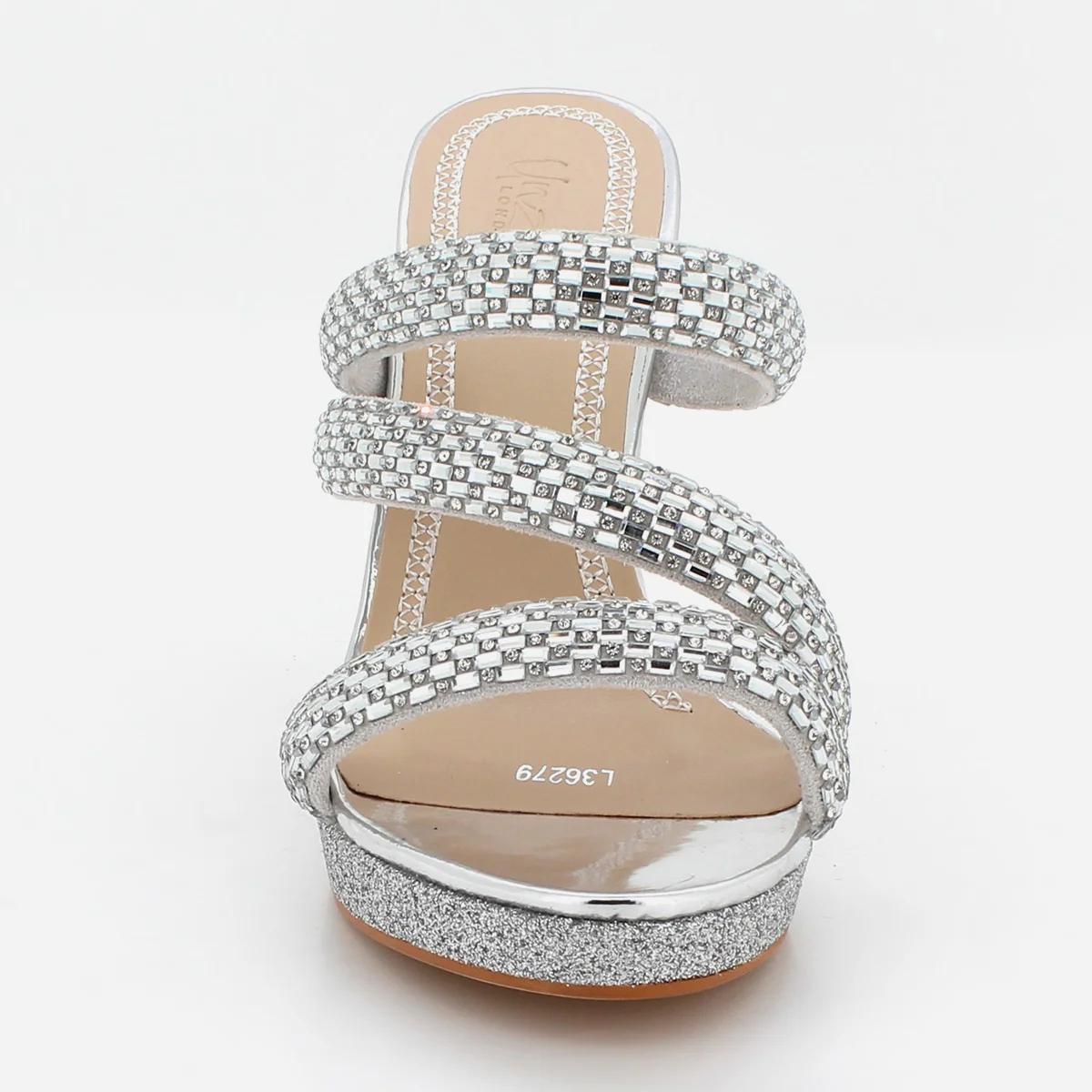 Womens "HEENA" Crystal Adorned Party Sandals - Image 5