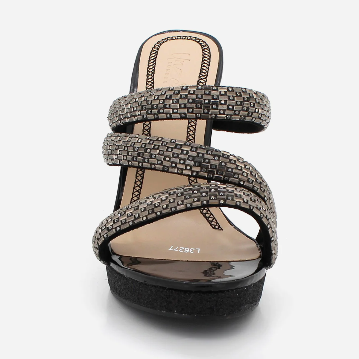 Womens "HEENA" Crystal Adorned Party Sandals - Image 5