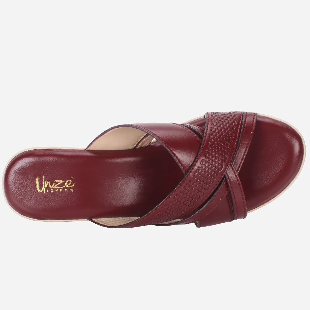 Womens "HERMINIA" Crisscross Strap Comfy Summer Slippers - Image 4