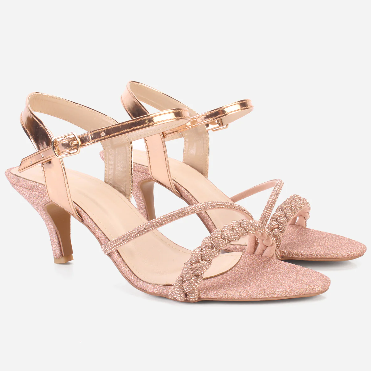 Womens "HOPPE" Decorated Evening Sandals - Image 2