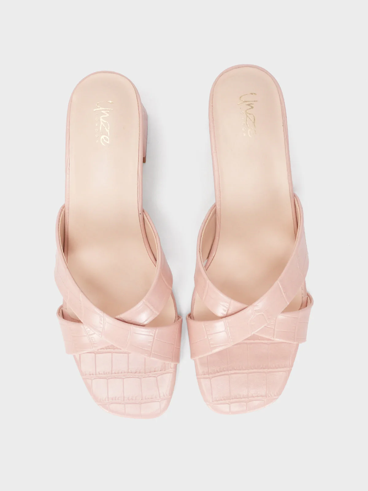 Womens "HYPNOS" Crossover Heel Sandals - Image 5