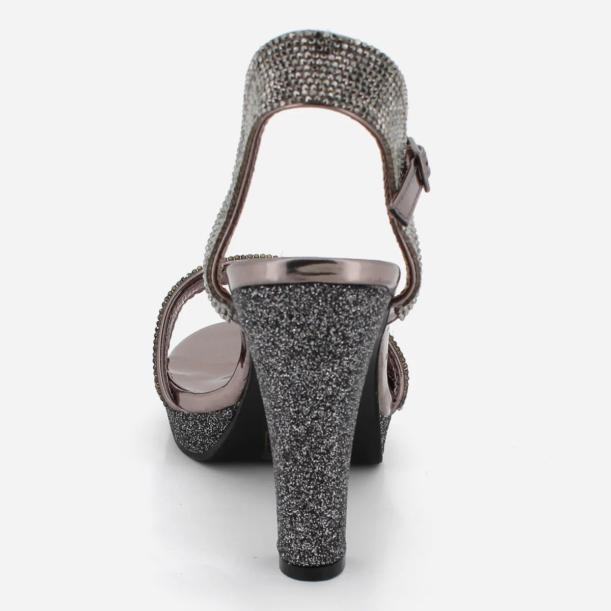 Womens "ILIANA" Embellished Block Heeled Party Sandals - Image 3