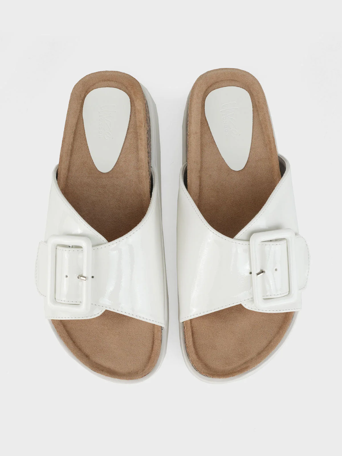 Women's "LINDEY" Buckled Open Toe Slippers - Image 5