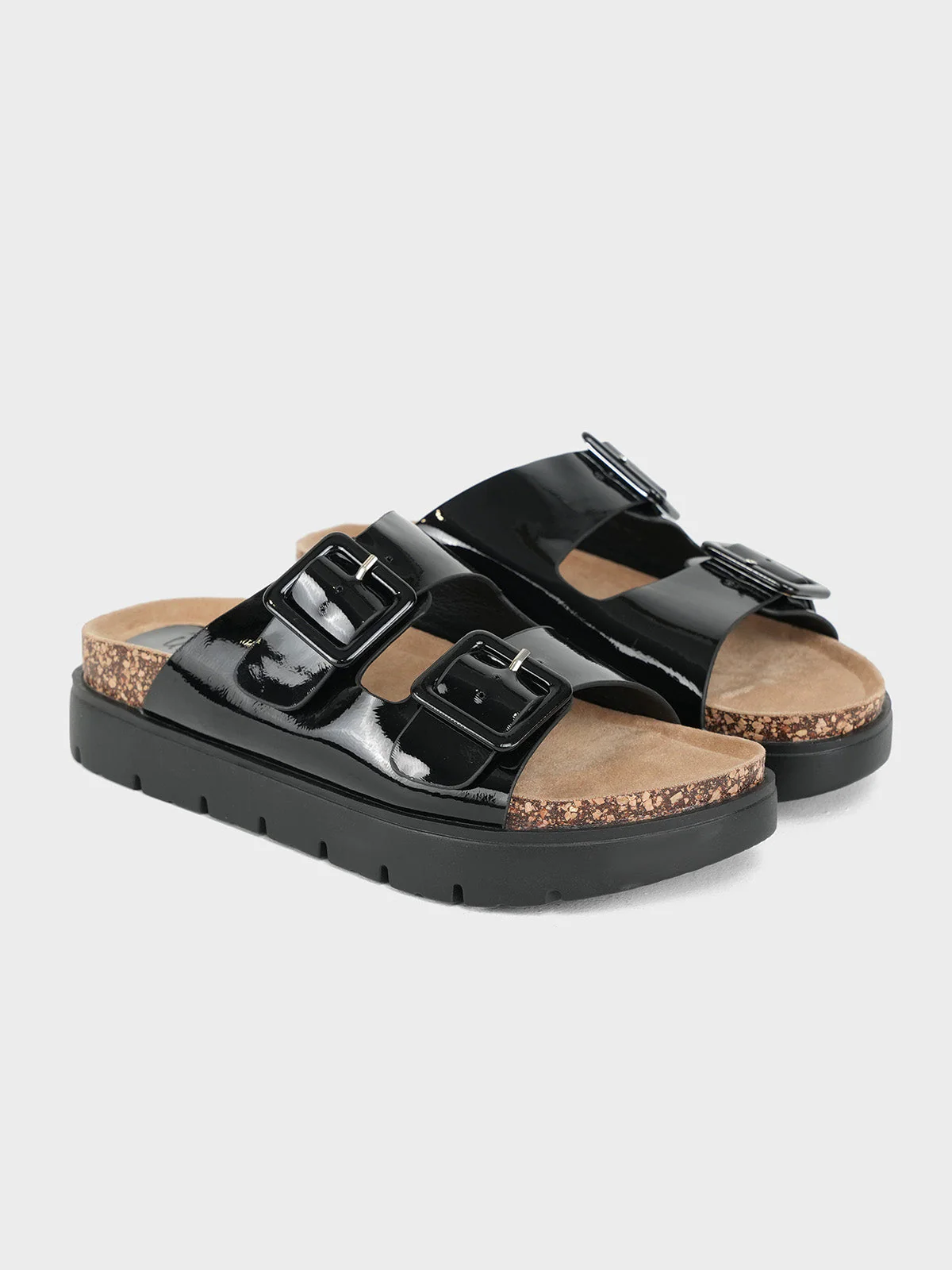 Women's "WAIOLA" Buckled Open Toe Slippers UK Size 3-8 - Image 2