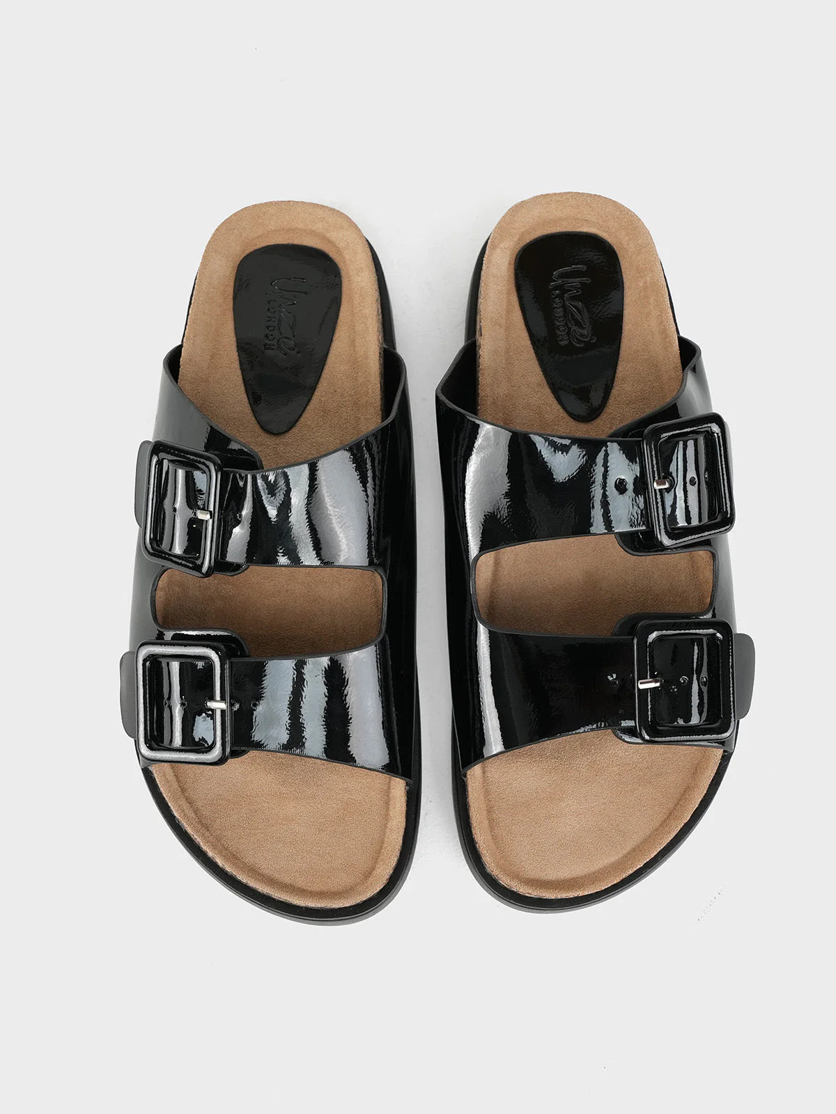 Women's "WAIOLA" Buckled Open Toe Slippers UK Size 3-8 - Image 5