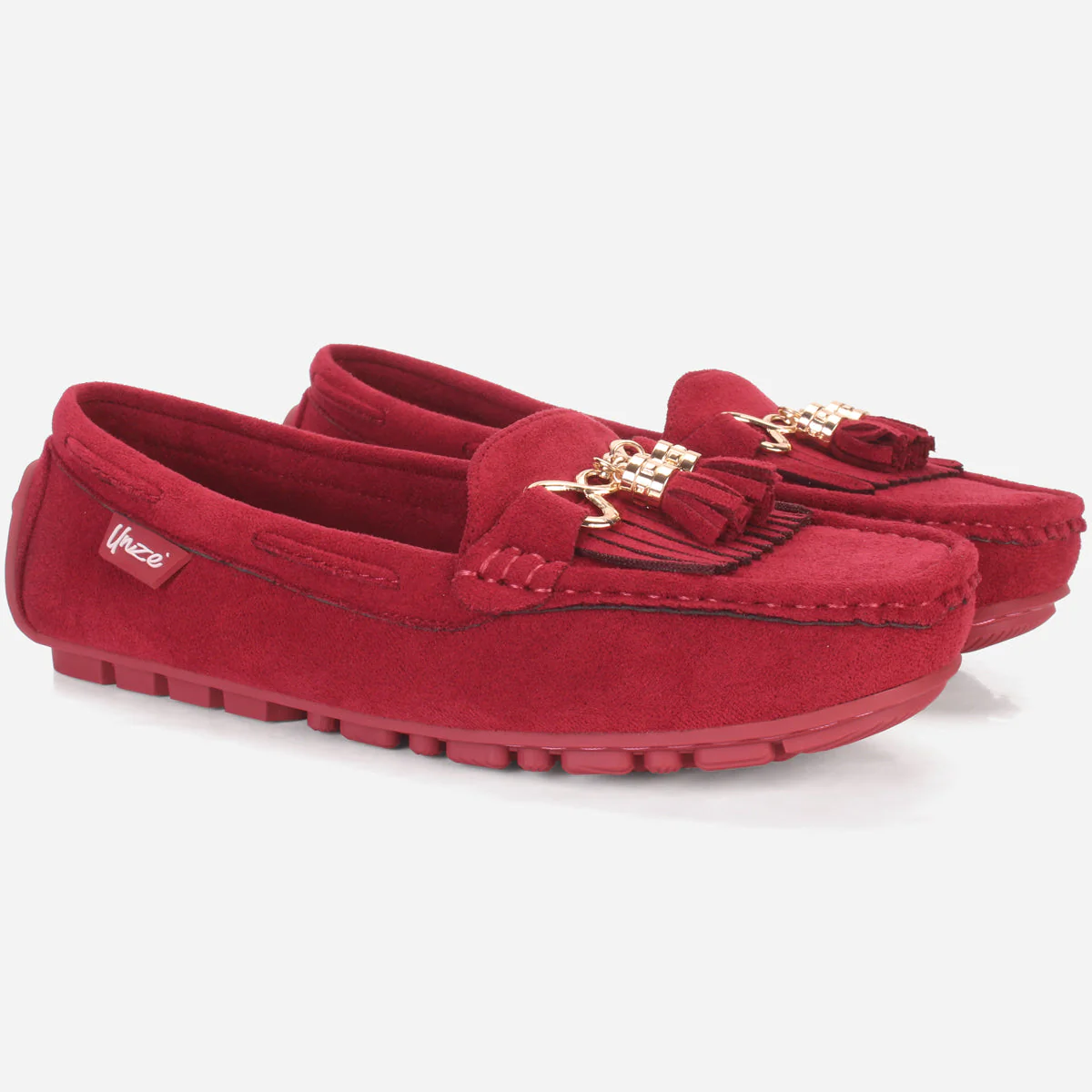 Womens "ISSA" Flat Comfy Slide In Moccasins - Image 2