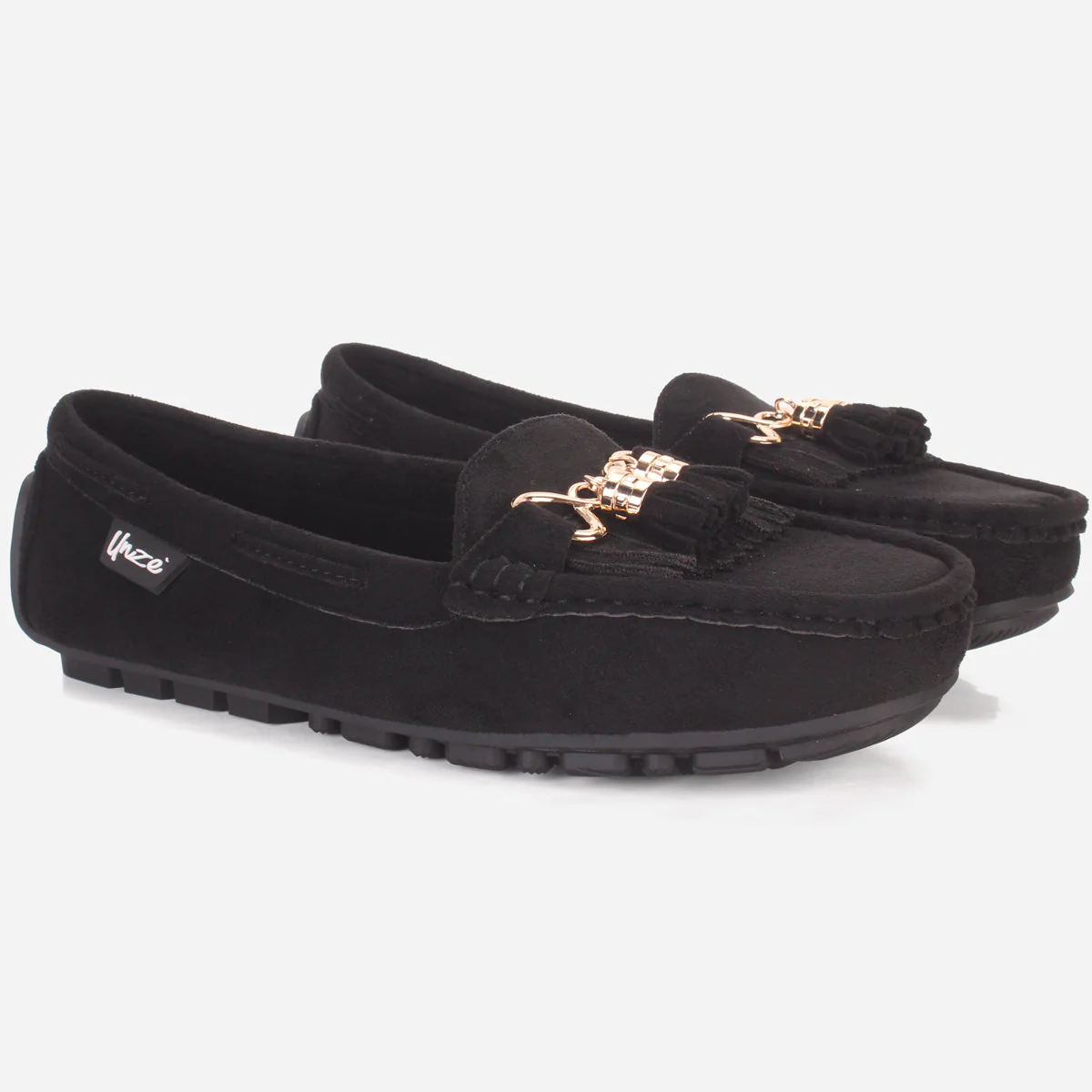 Womens "ISSA" Flat Comfy Slide In Moccasins - Image 2