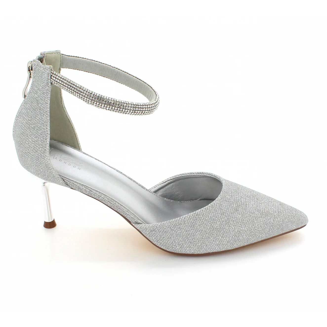 Women's "JACINTA" Glitter Pointy Toe Sandals - Image 5