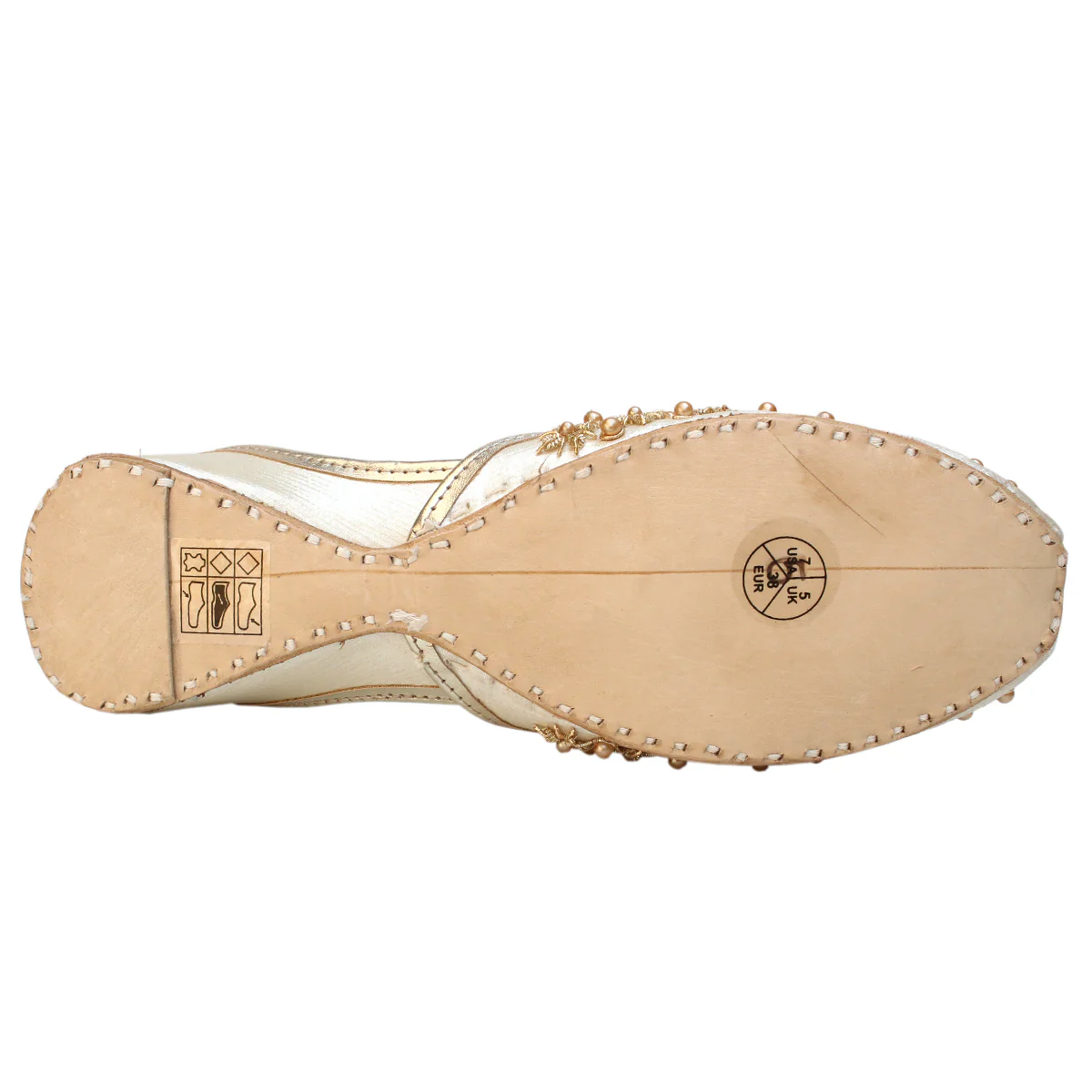 Womens "JAEBA" Pearl Detailing Khussa - Image 5