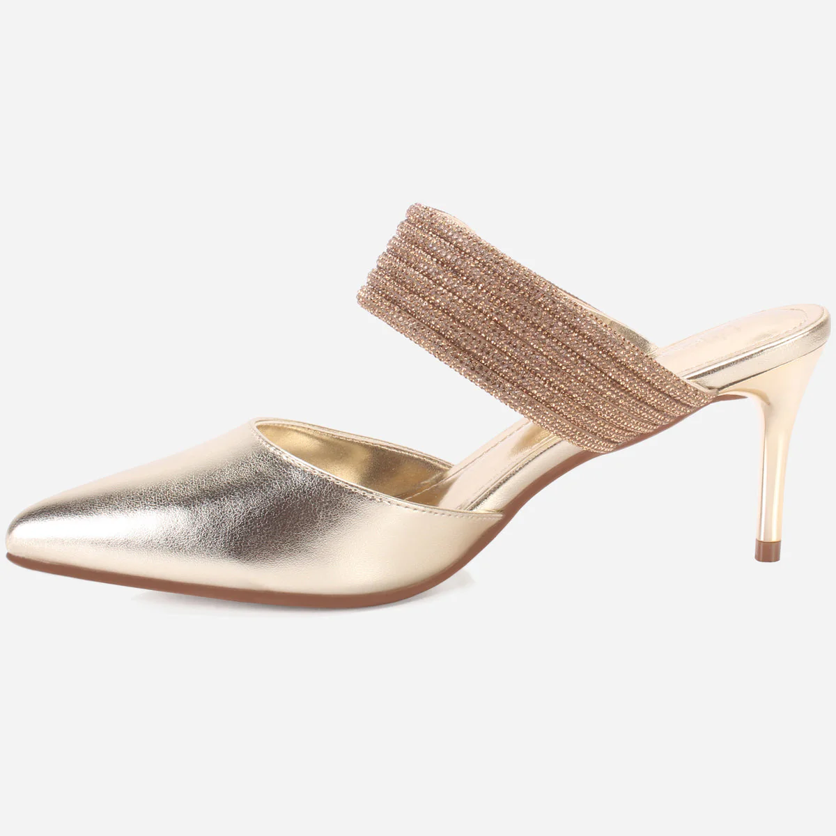 Womens "JANVOY" Embellished Pointed Toe Sandals - Image 3