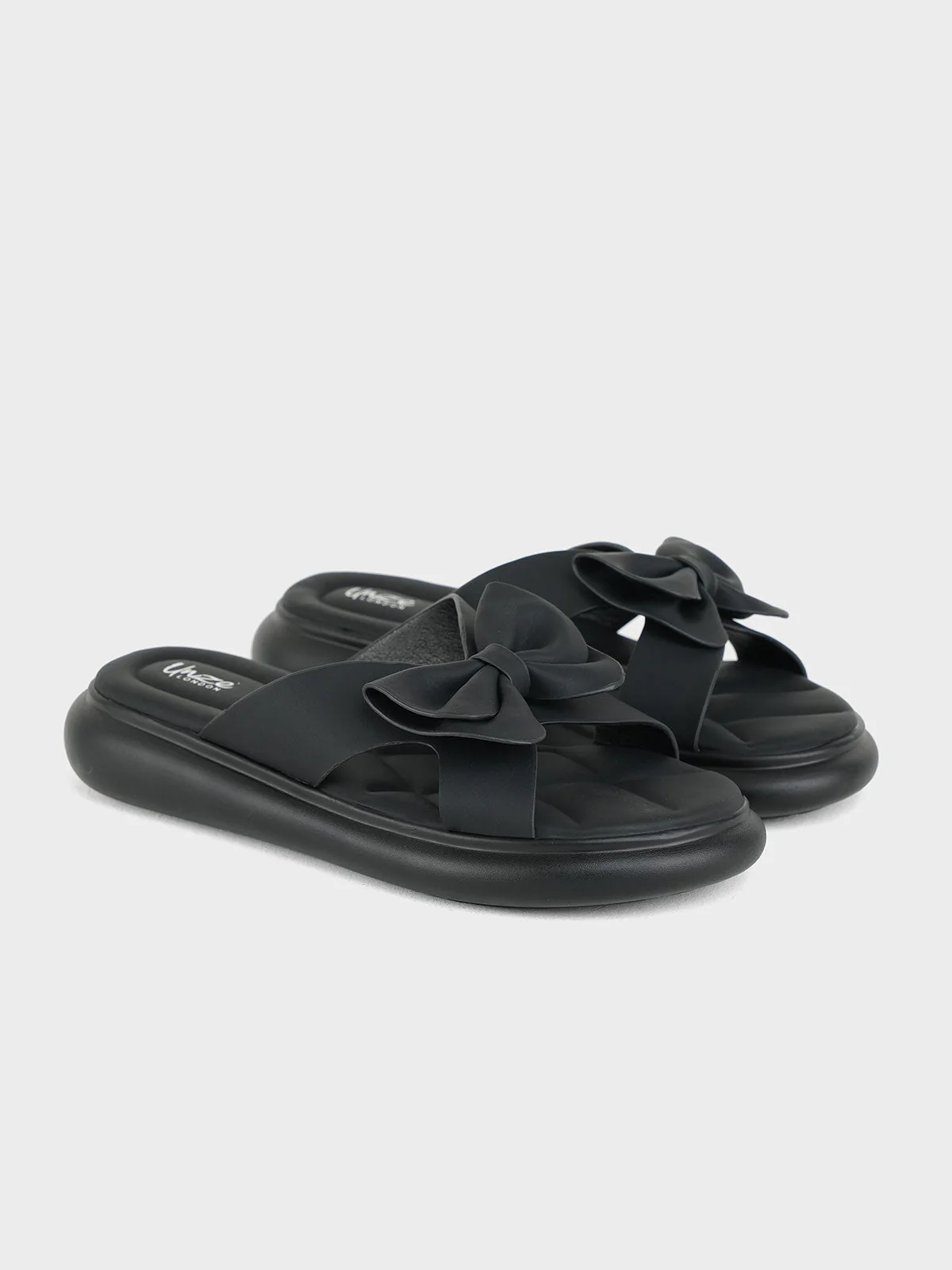 Womens "JAYDE" Bow Accented Slippers - Image 4