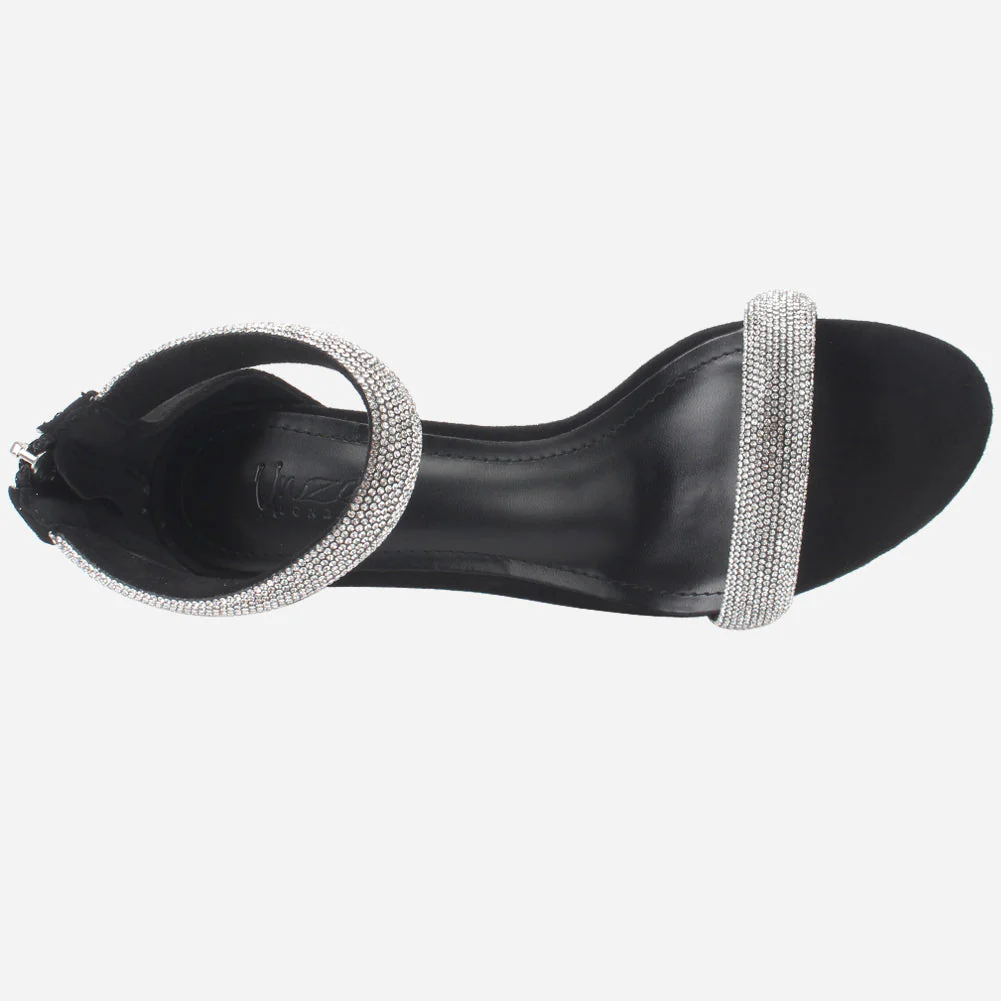 Women's "JIA" Rhinestones Stiletto Evening Sandals - Image 4