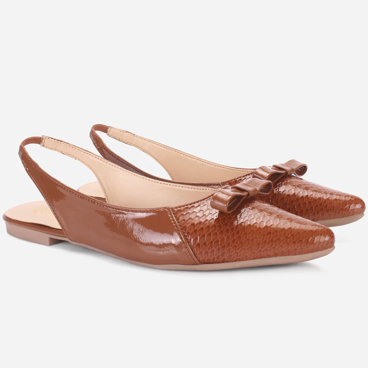 Women's "JIBBA" Pointed Toe Decorated Flat Pumps - Image 2